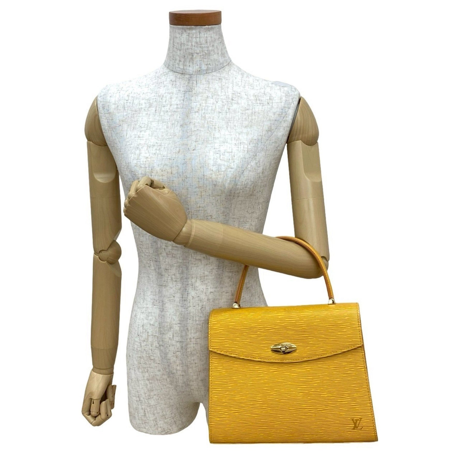 Louis Vuitton Malesherbes Epi Leather Turnlock Handbag in Tassili