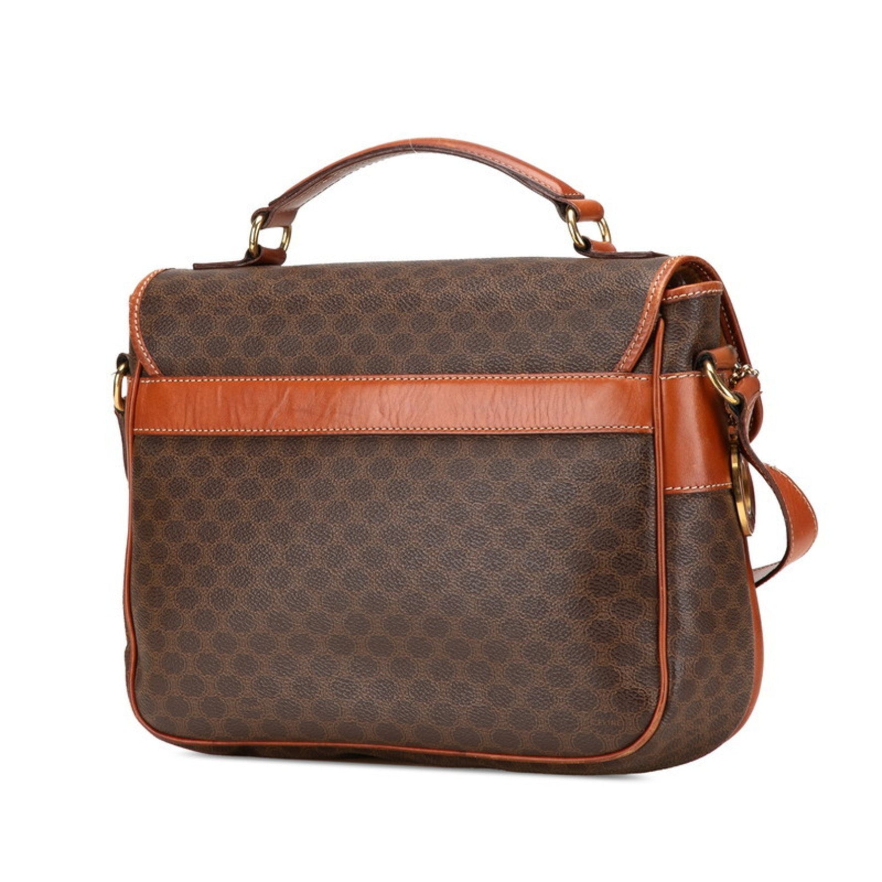 Celine Macadam Handbag Shoulder Bag PVC Leather