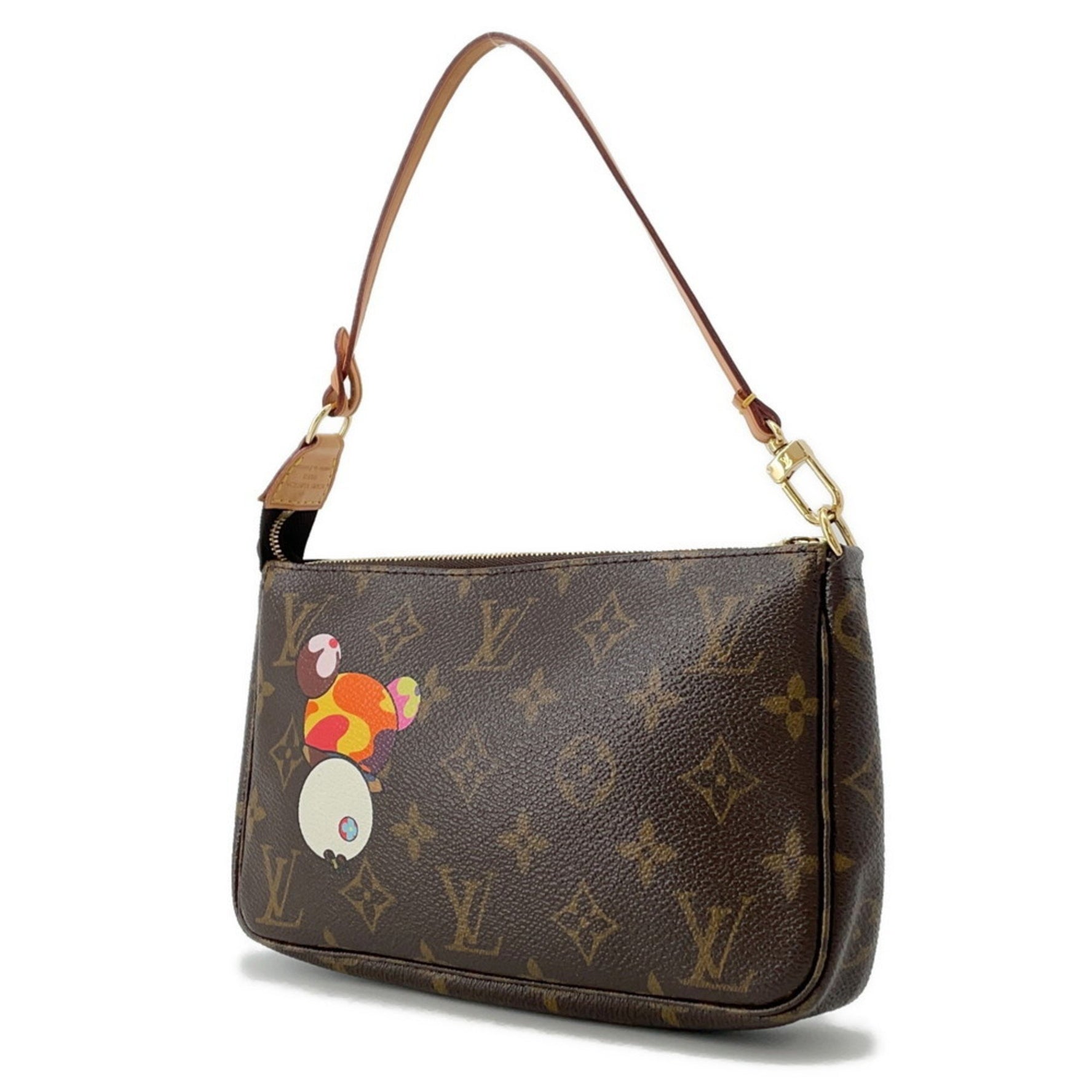 Louis Vuitton Monogram Panda Pochette Accessoires Handbag, Vuitton, Takashi Murakami