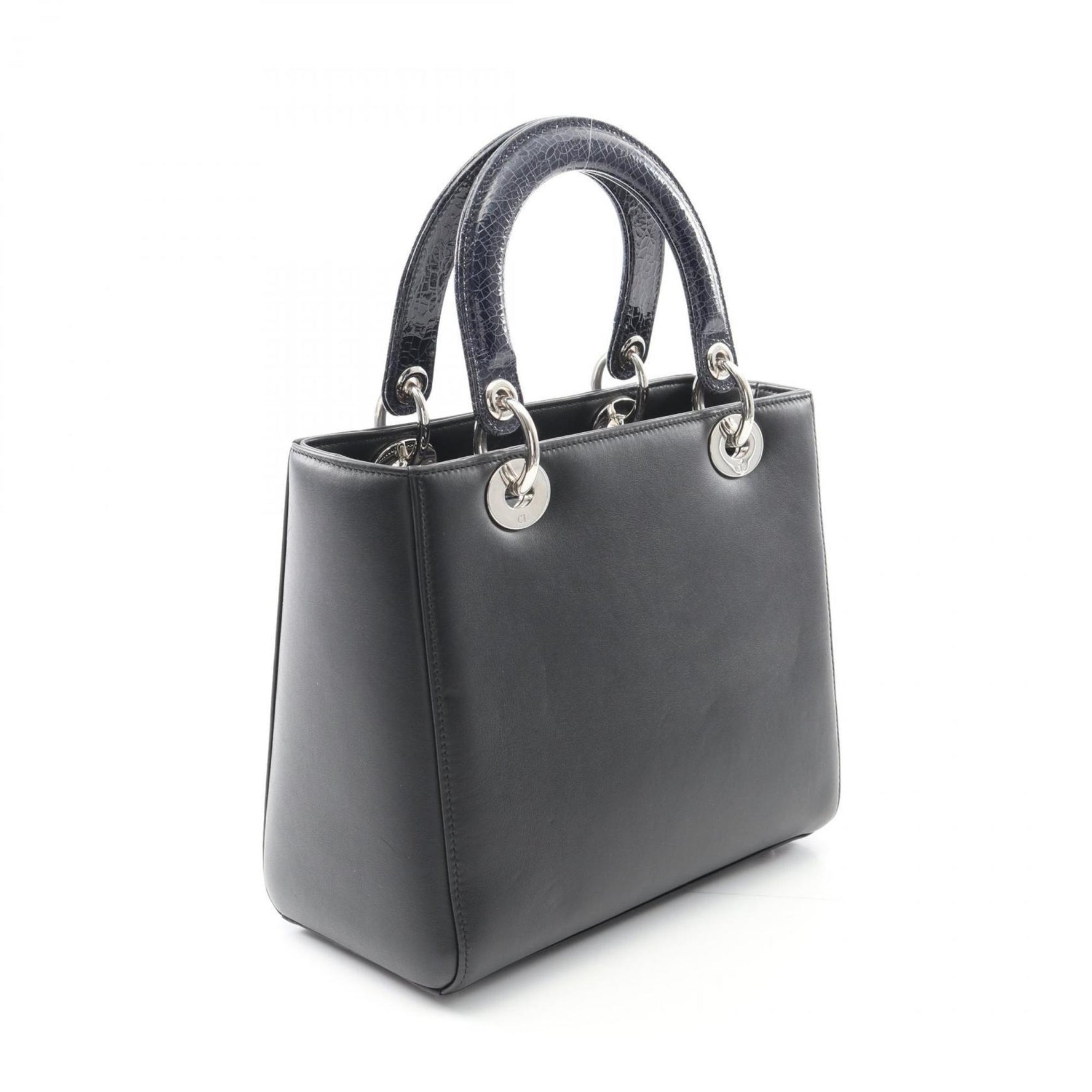 Christian Dior Dior LADY DIOR Lady handbag, leather, black/blue