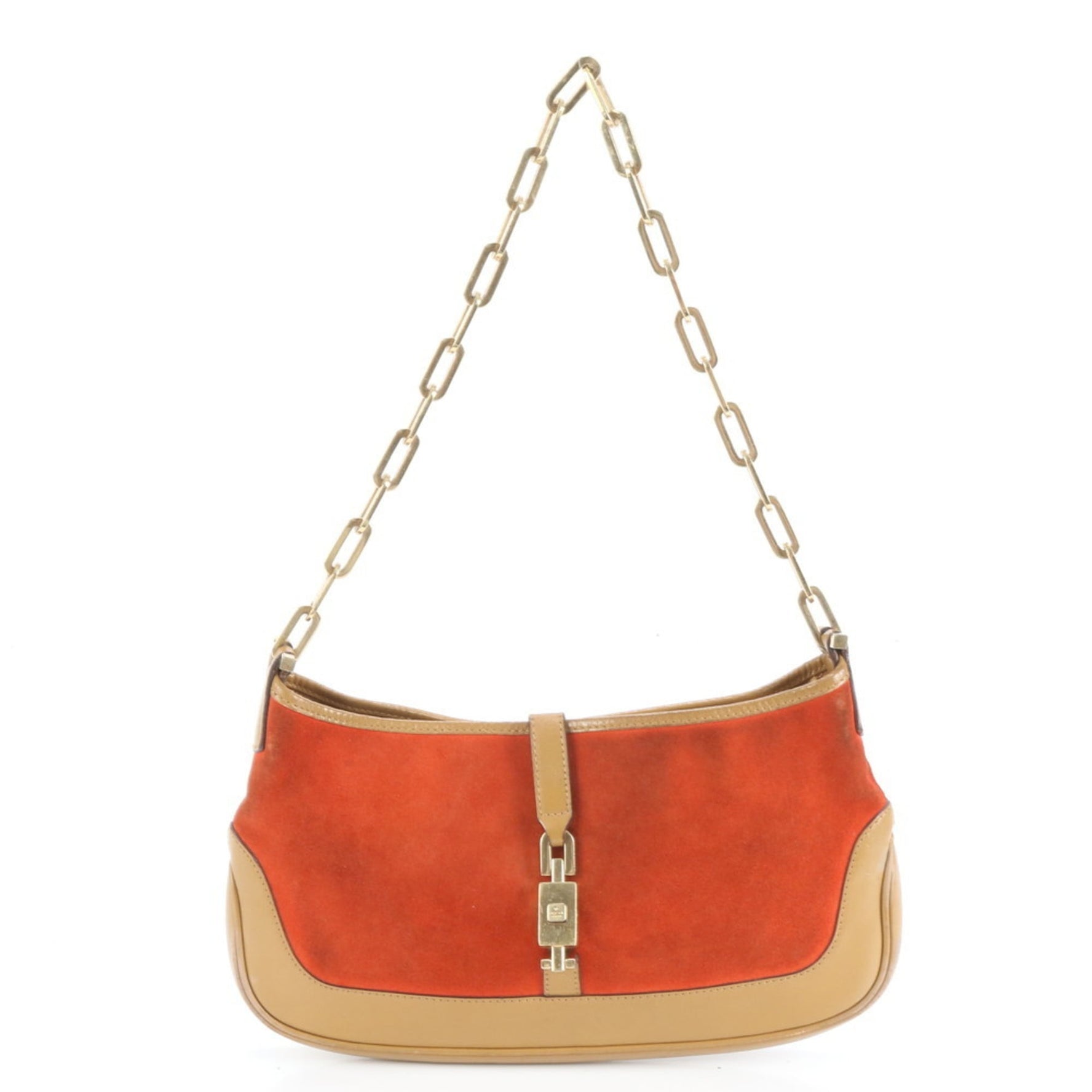 Gucci Jackie Leather Gold Chain Shoulder Bag, One-Shoulder 001 4032