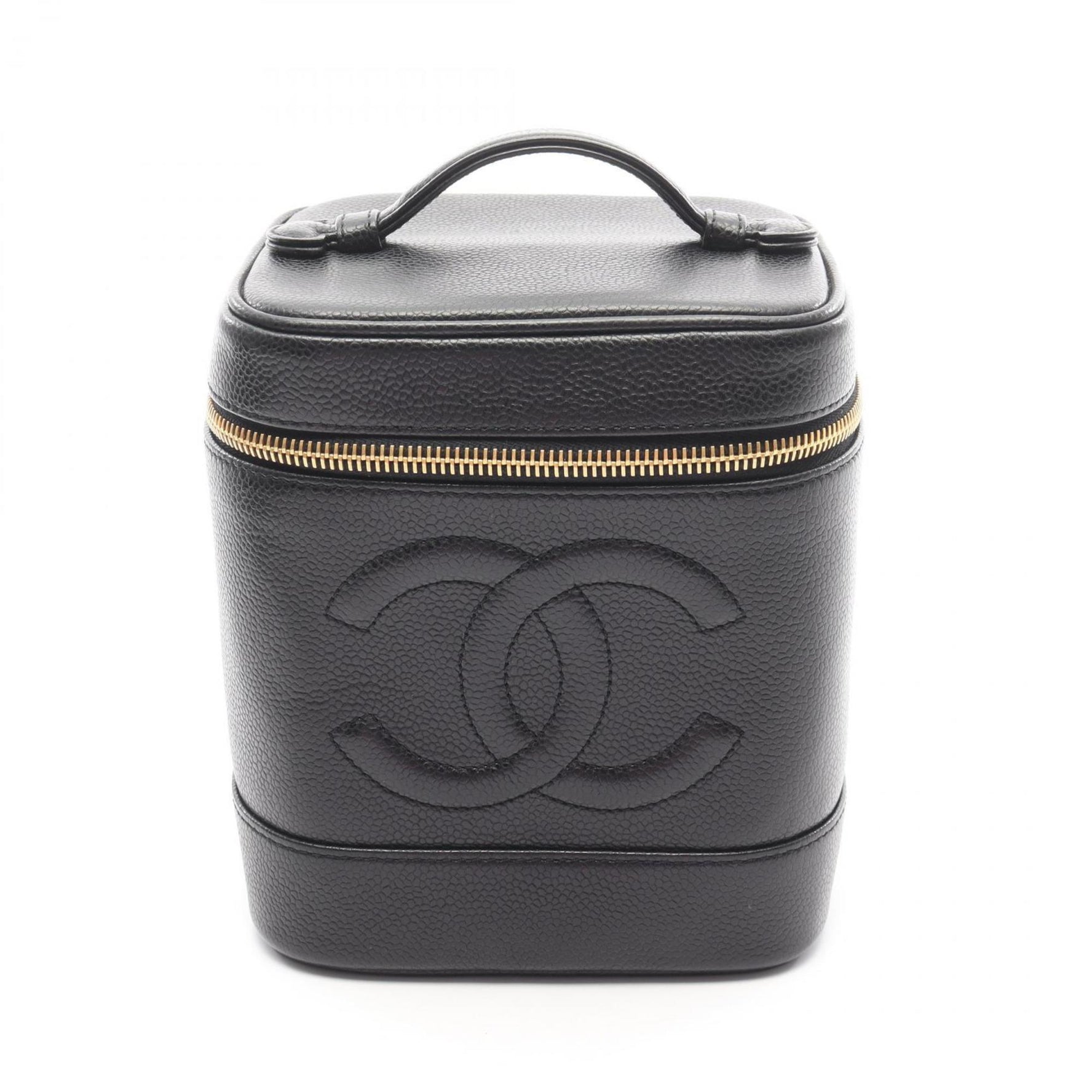 CHANEL Coco Mark Handbag Caviar Skin (Grained Calf)