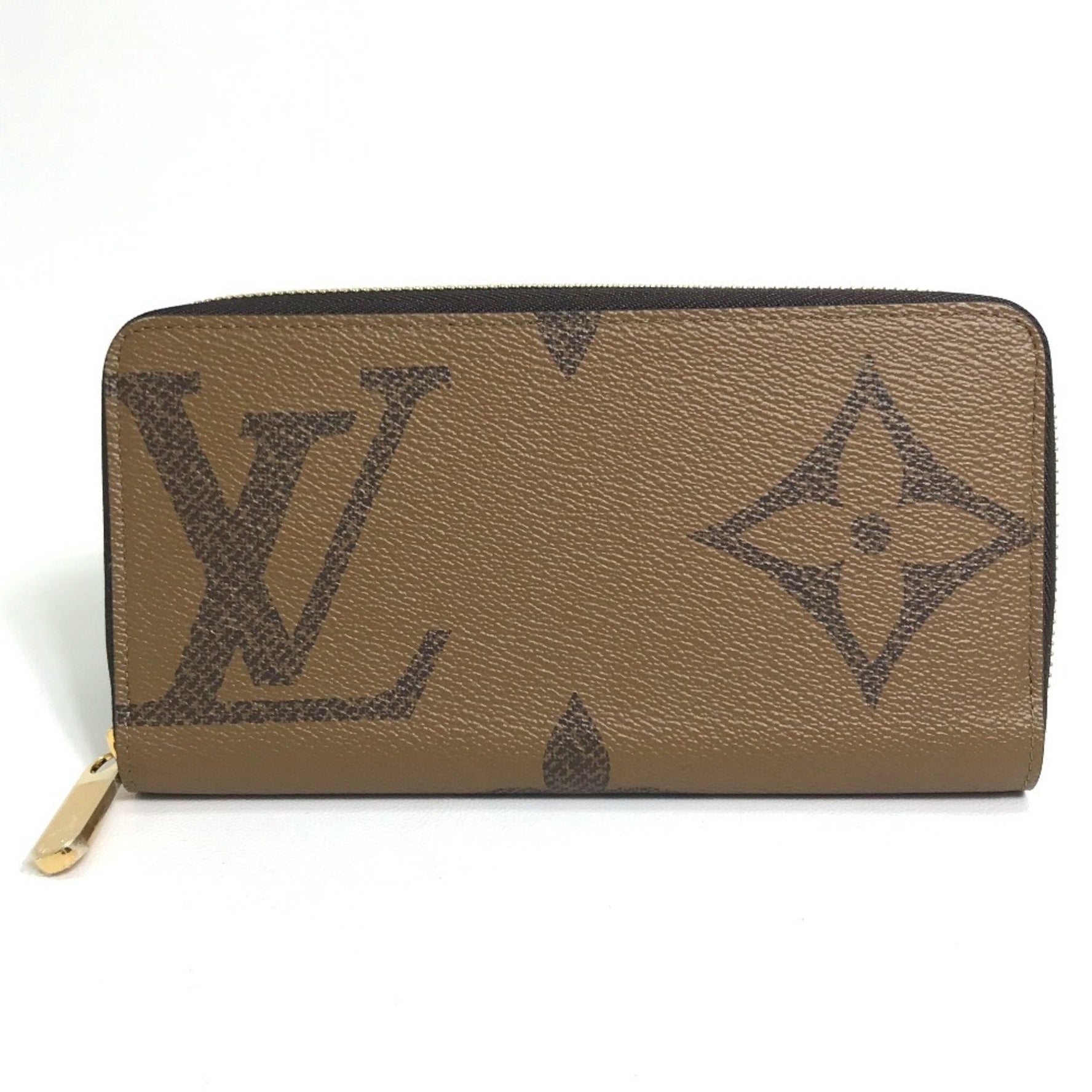Louis Vuitton Monogram Giant Zippy Wallet Long Canvas Brown