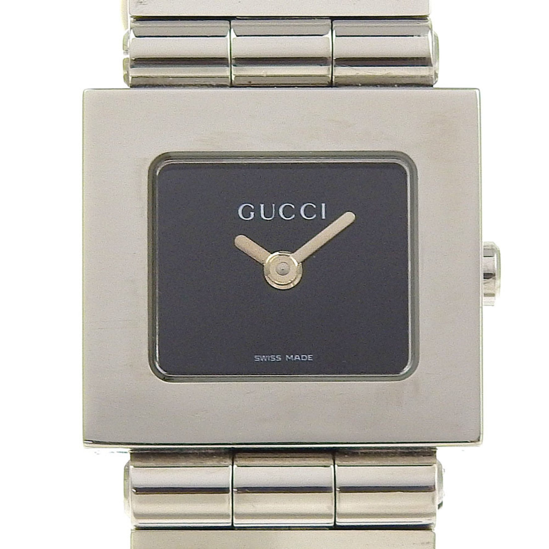 Gucci Watch Stainless Steel Quartz Analog Display Black Dial