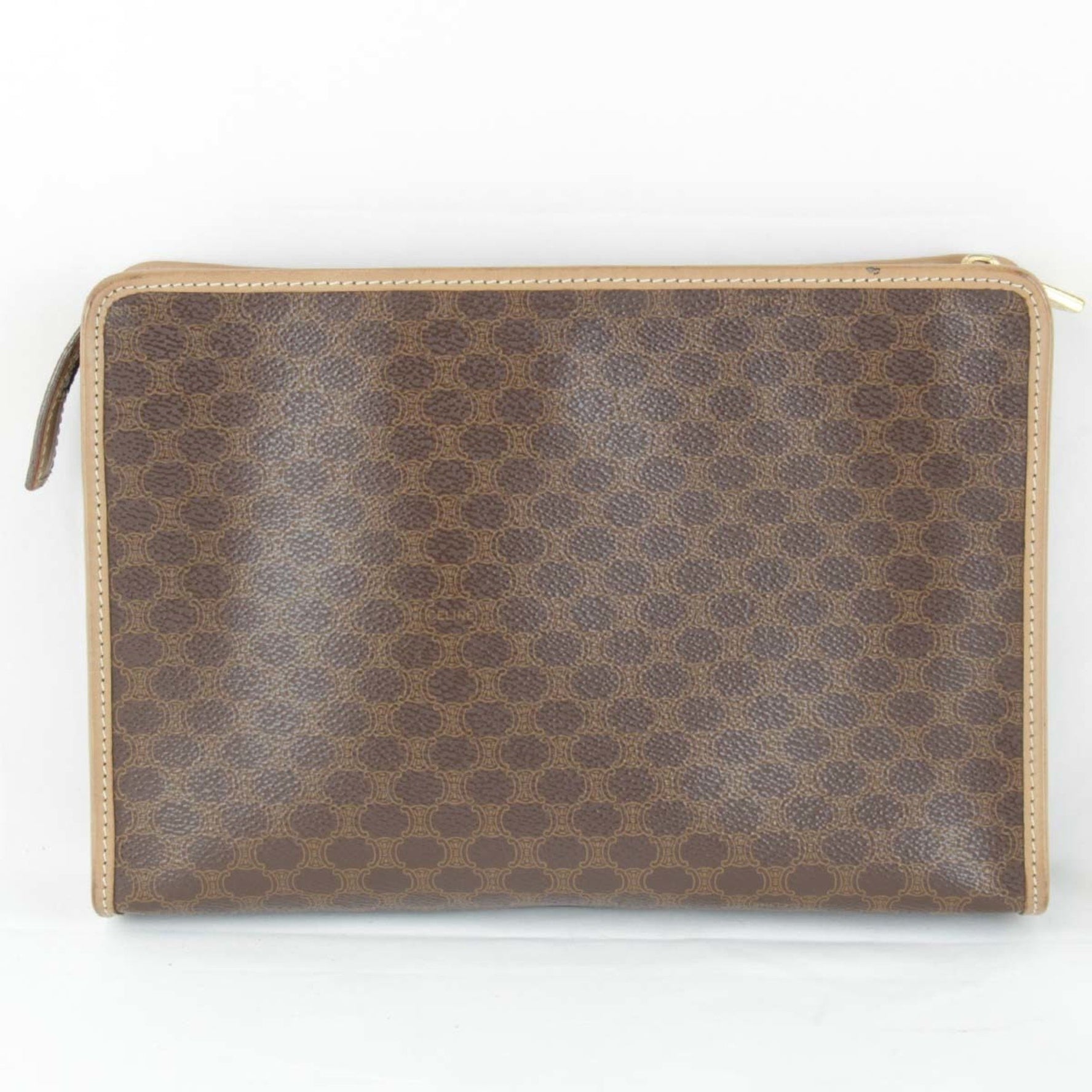CELINE Clutch bag, coated canvas