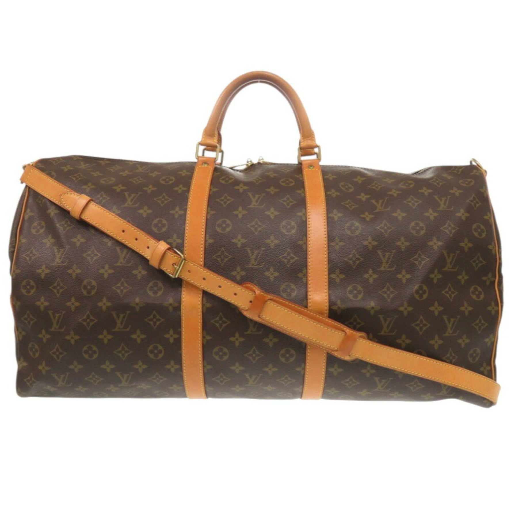 Louis Vuitton Keepall Bandouliere 60 Monogram Boston Bag LV 0650