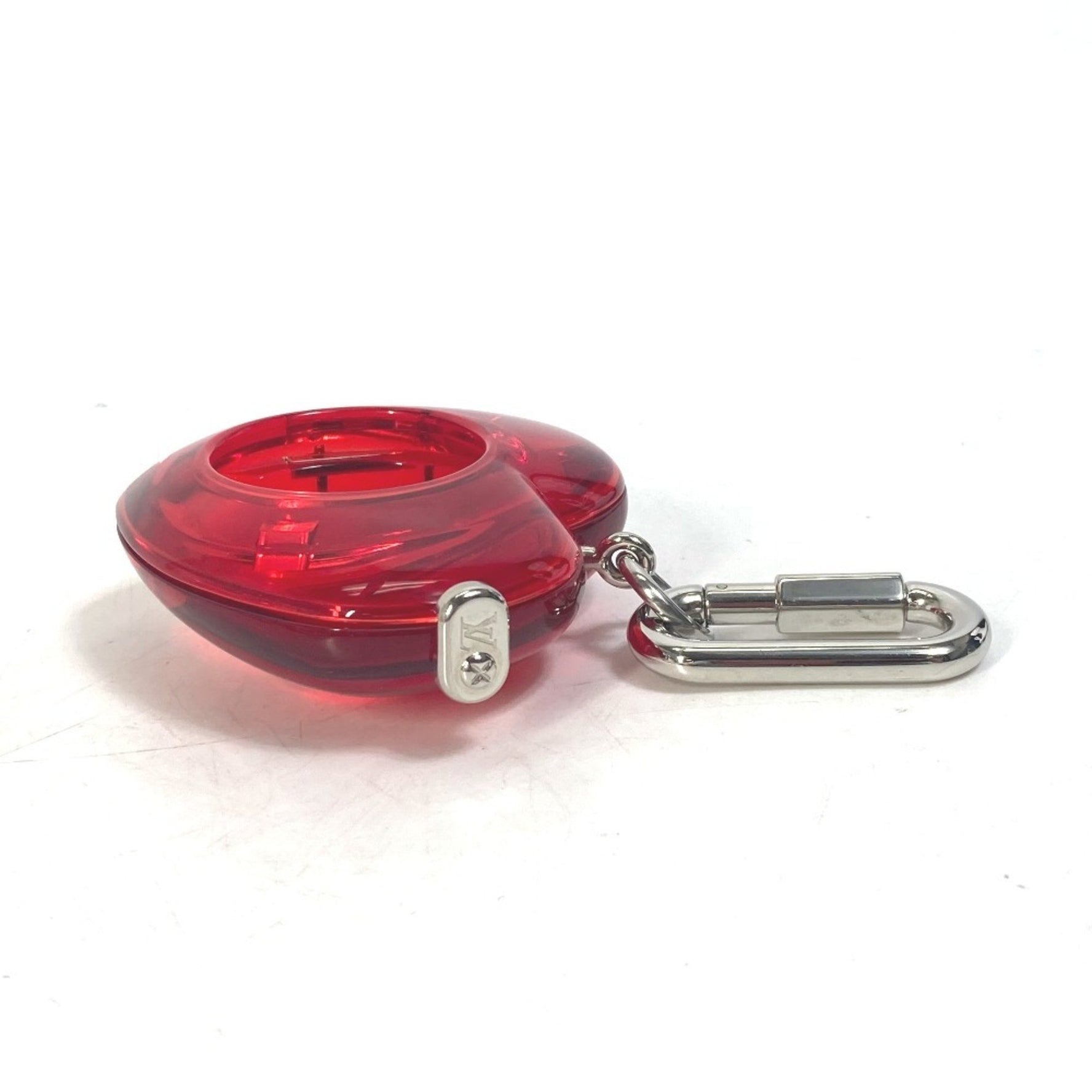Louis Vuitton Carabiner Tambour Horizon Heart Watch Storage Goods Keychain Plastic Red