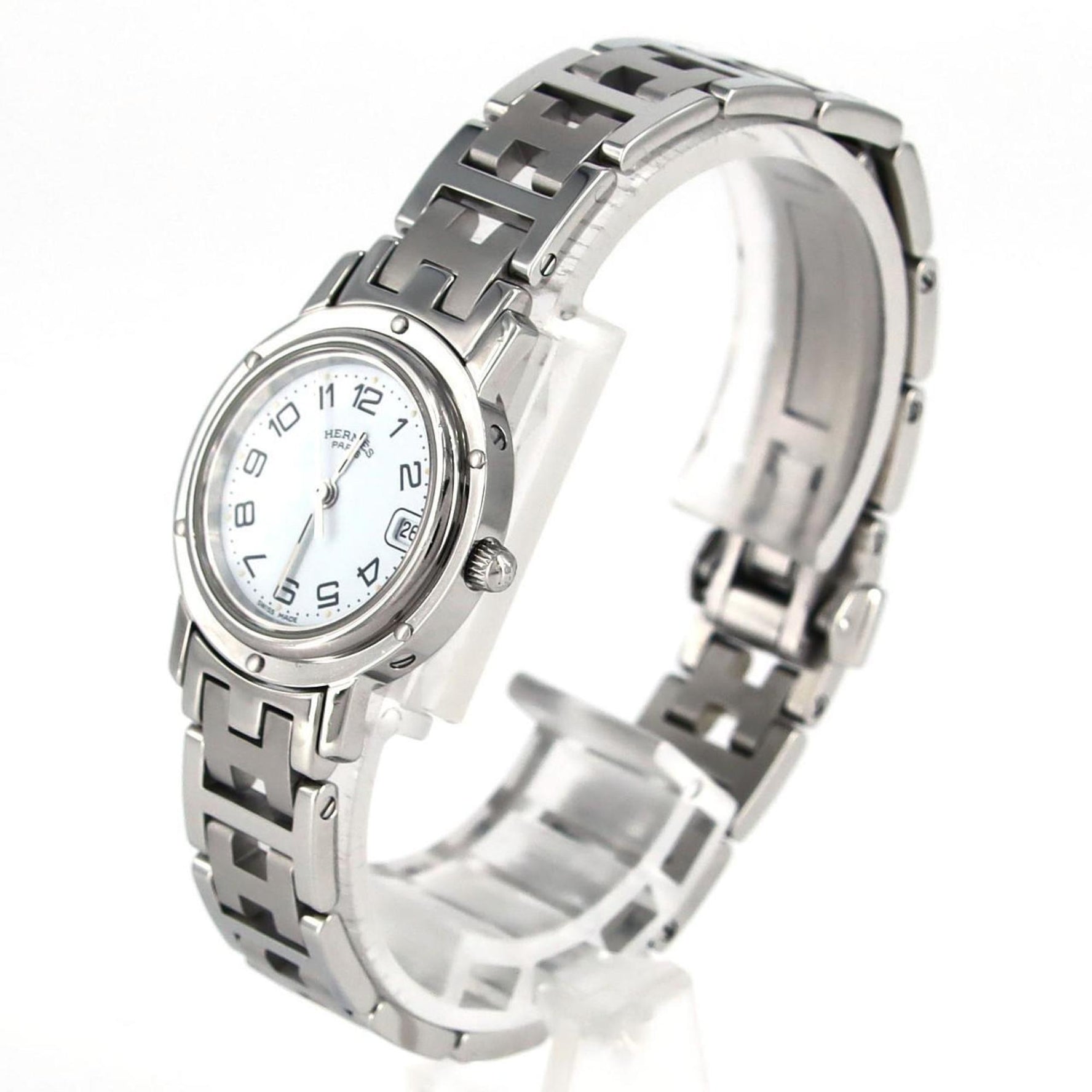 Hermes Clipper SS Quartz Watch