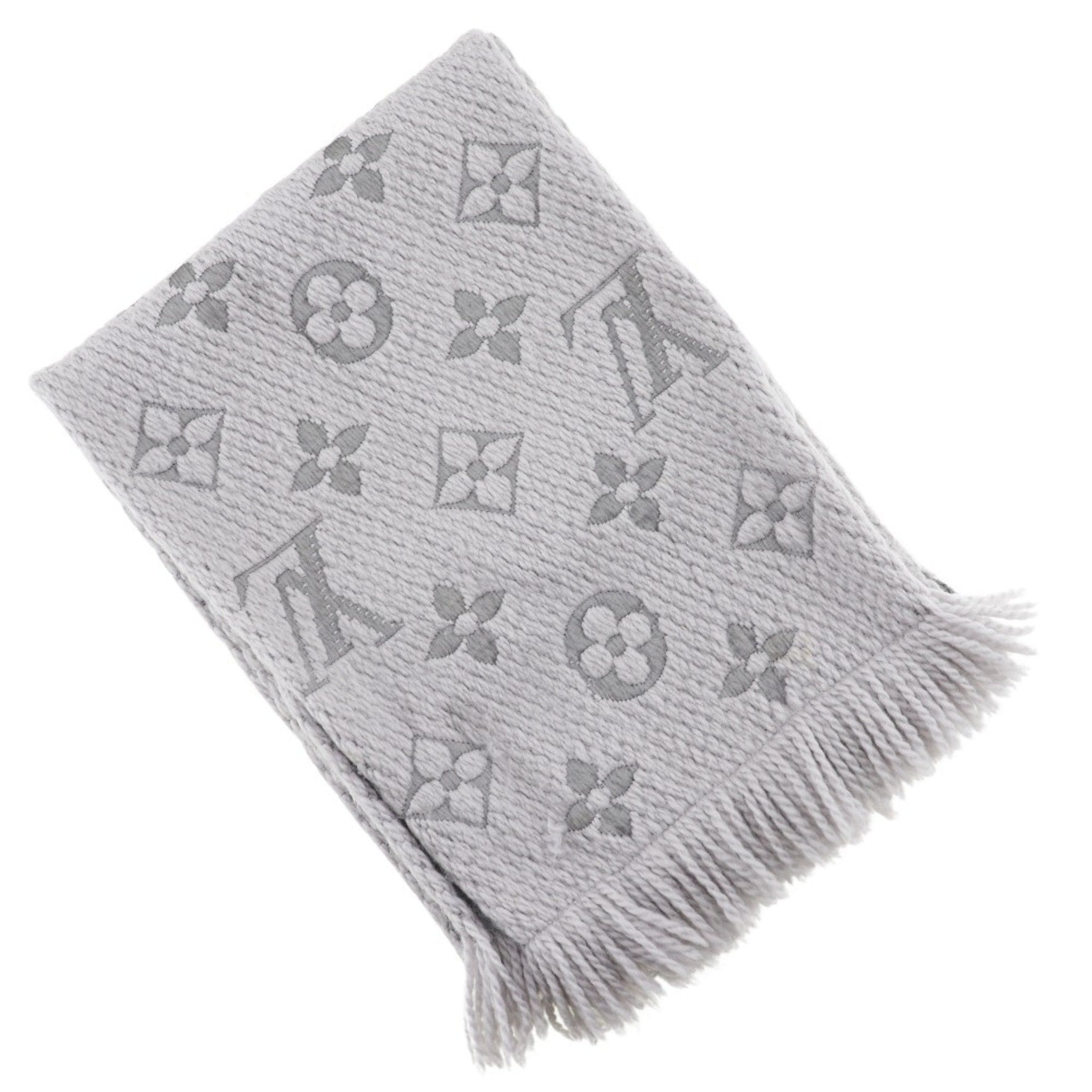 Louis Vuitton Escharp logomania muffler wool men's