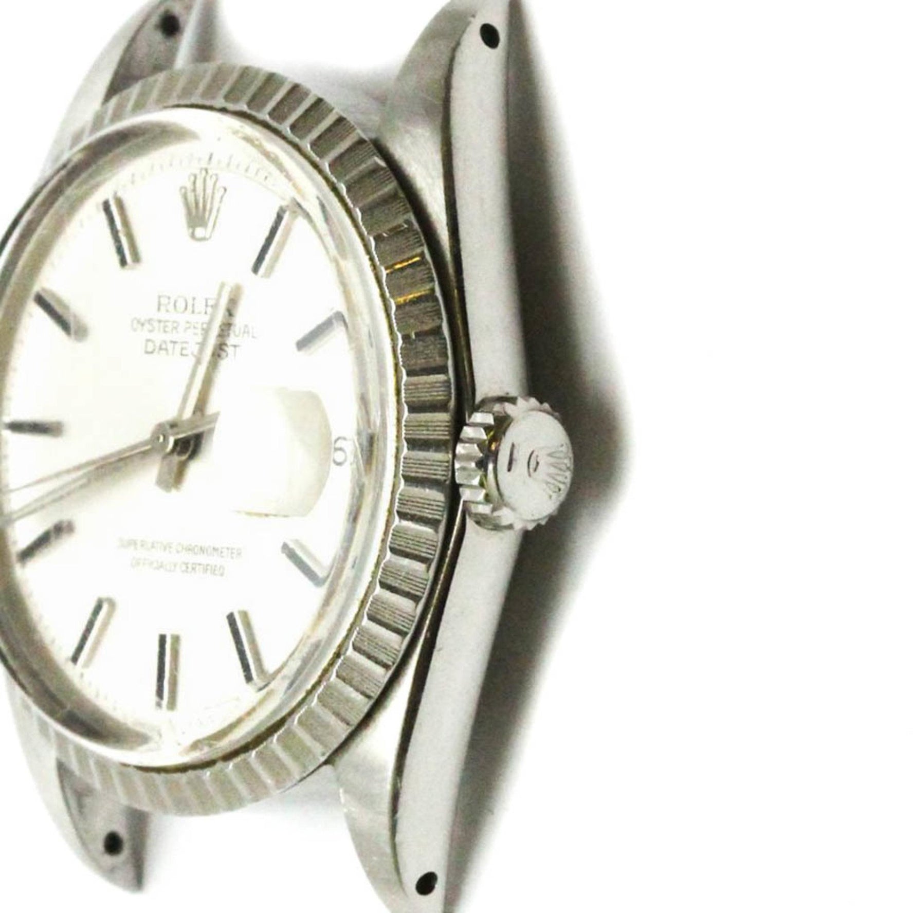 Vintage ROLEX Datejust 1603 Steel Automatic Watch Head Only
