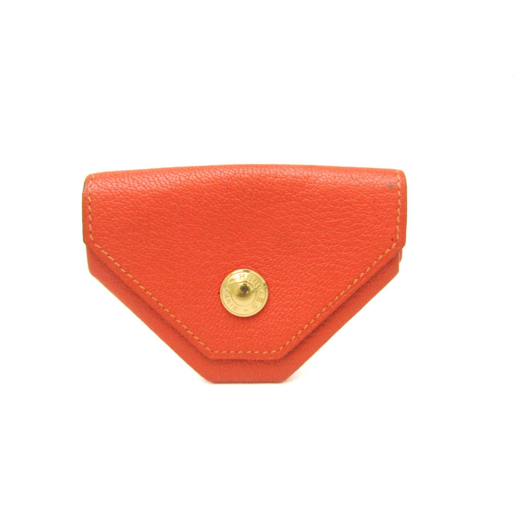 Hermes LE 24 Women,Men Chevre Leather Coin Purse/coin Case