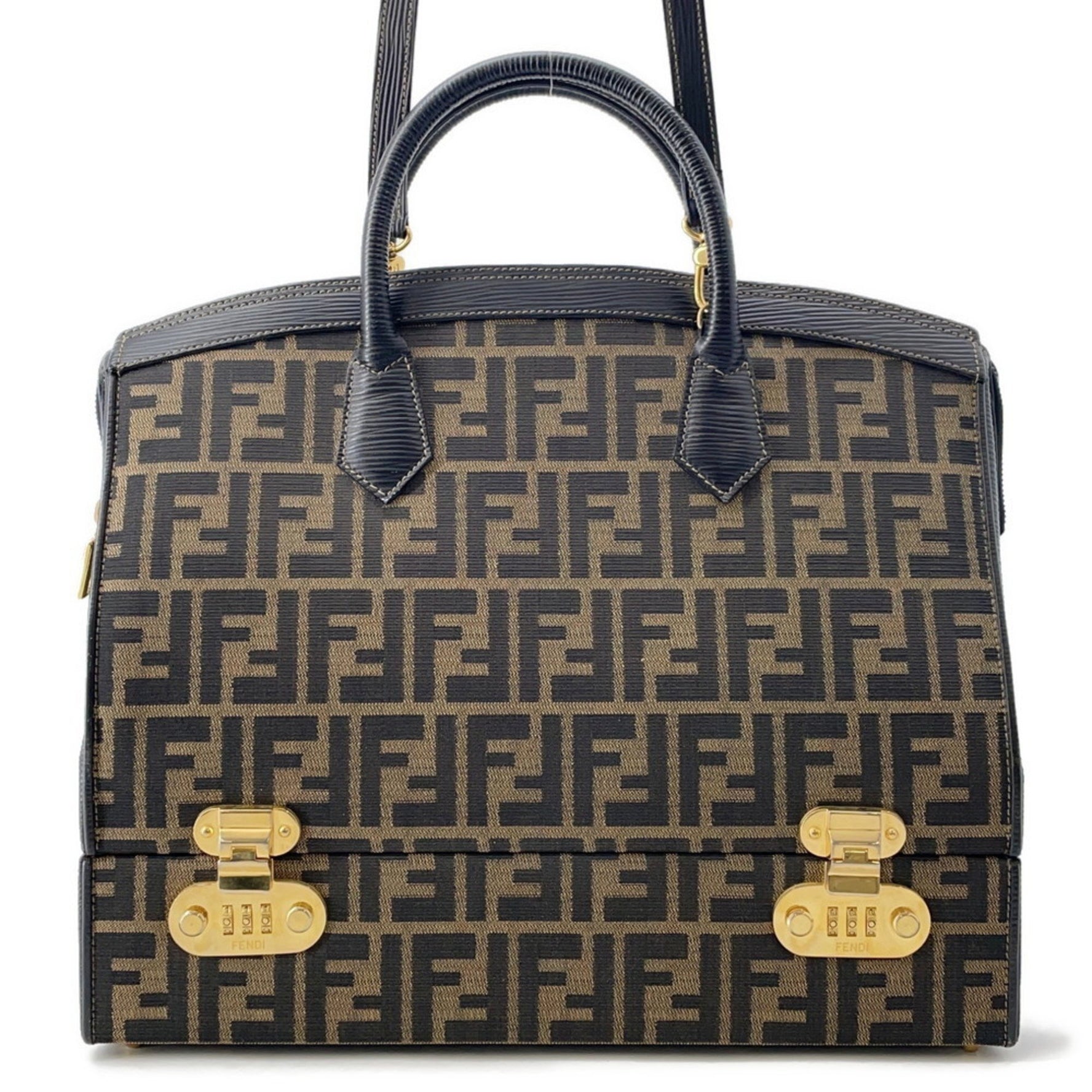 Fendi Zucca patterned canvas vanity bag, design