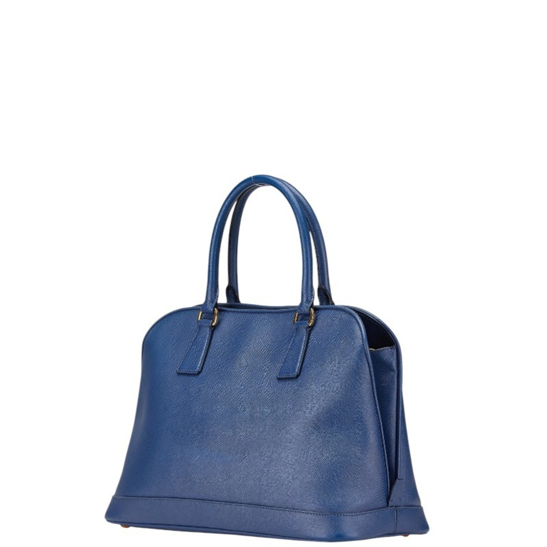 Prada Triangle Plate Shoulder Bag Handbag Saffiano Leather