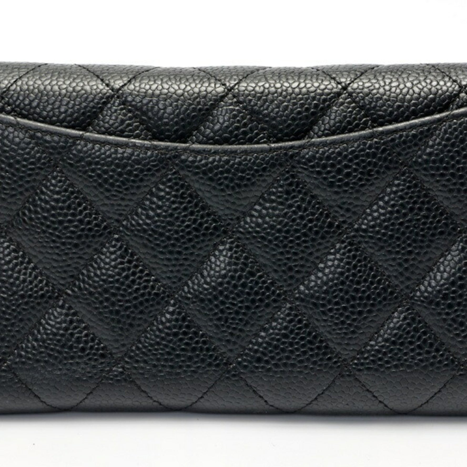 CHANEL Matelasse Medium Flap Wallet Tri-fold Caviar Skin
