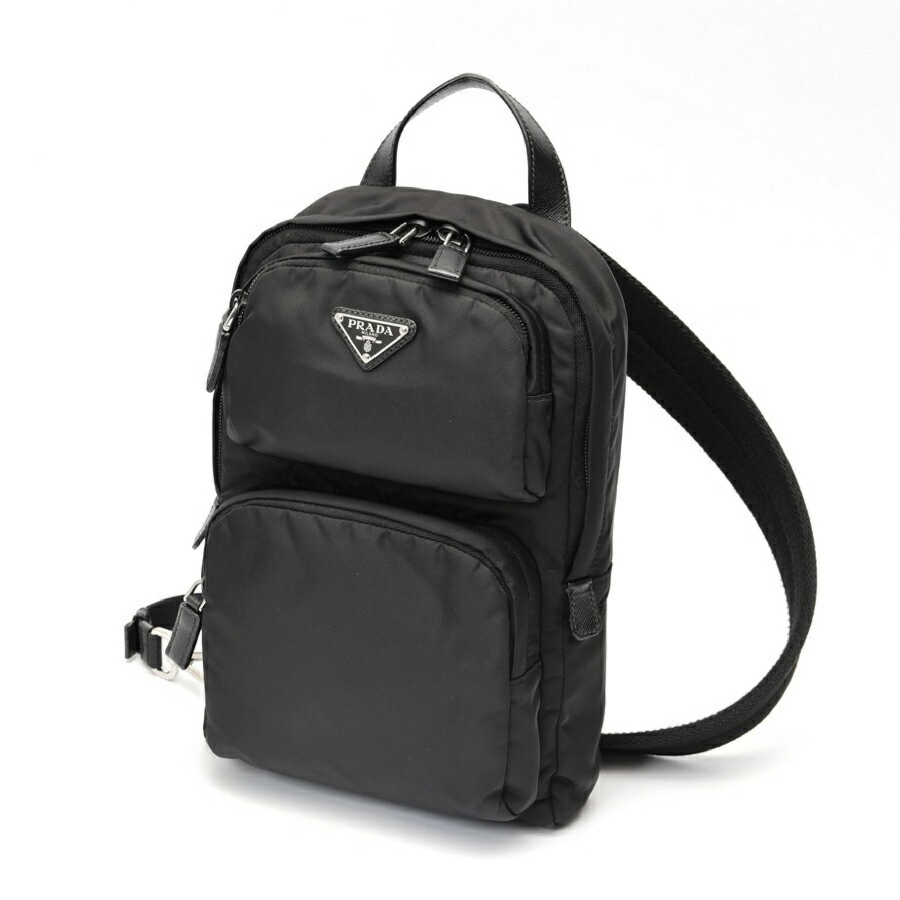 Prada Re-Nylon x Saffiano Leather Backpack Nylon