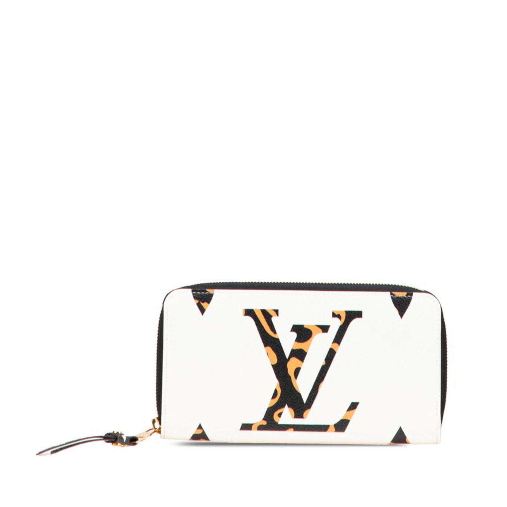 Louis Vuitton Monogram Jungle Zippy Wallet White/Black Leather LOUIS VUITTON