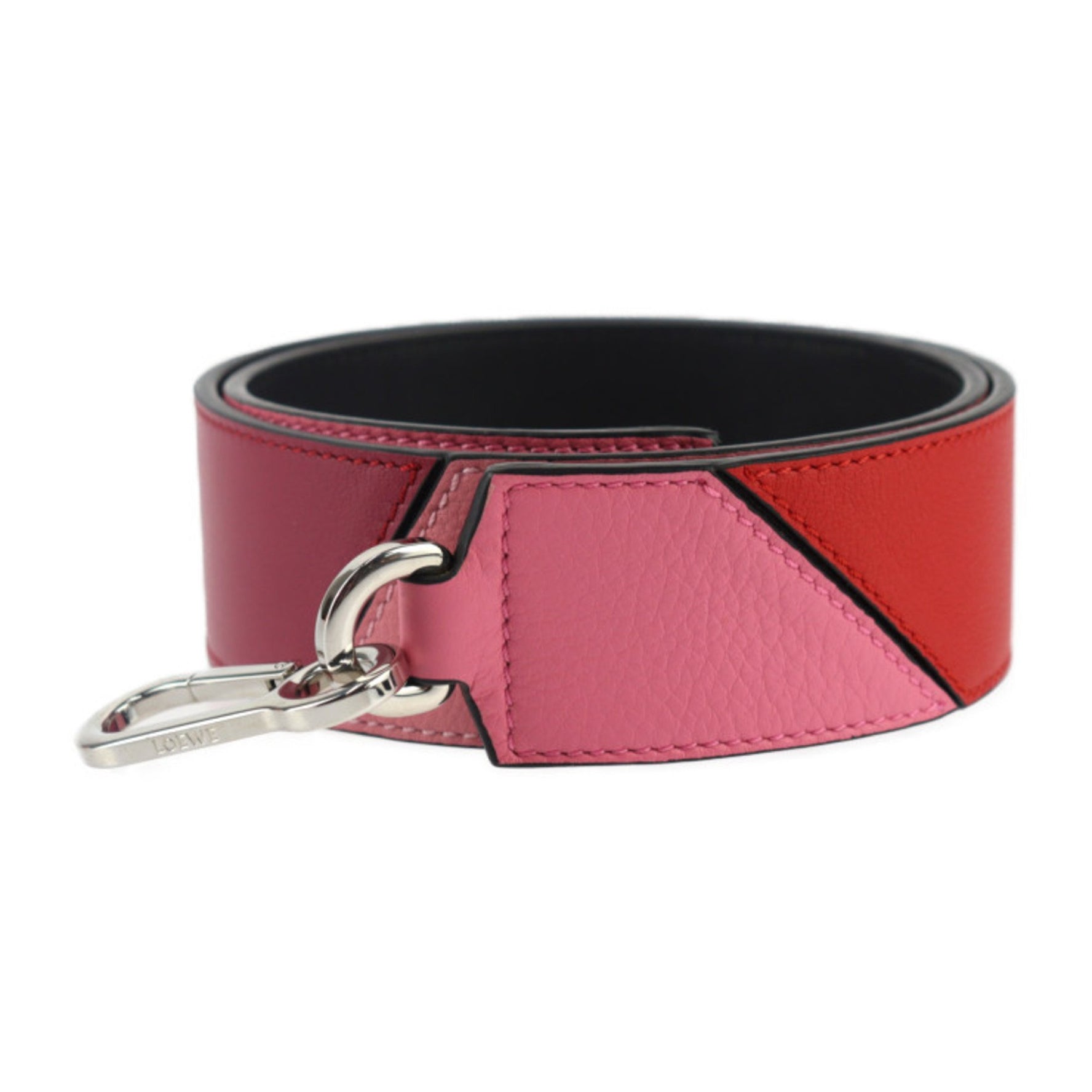 LOEWE Degrade Puzzle Bandouliere 90 Shoulder Strap Classic Calfskin Pink x Red Purple Black Replacement