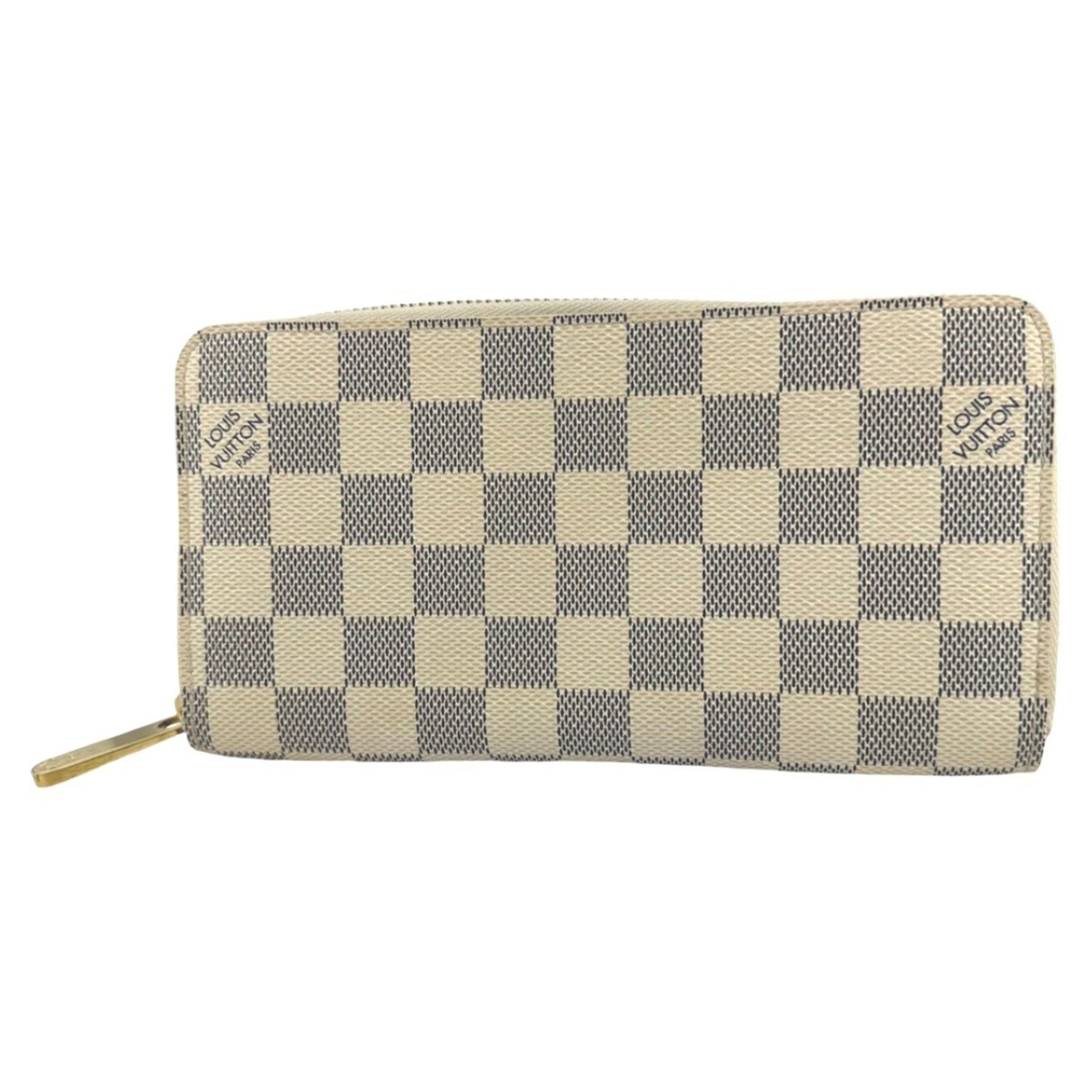 Louis Vuitton Long Wallet Round Azur Zippy Damier Canvas LV