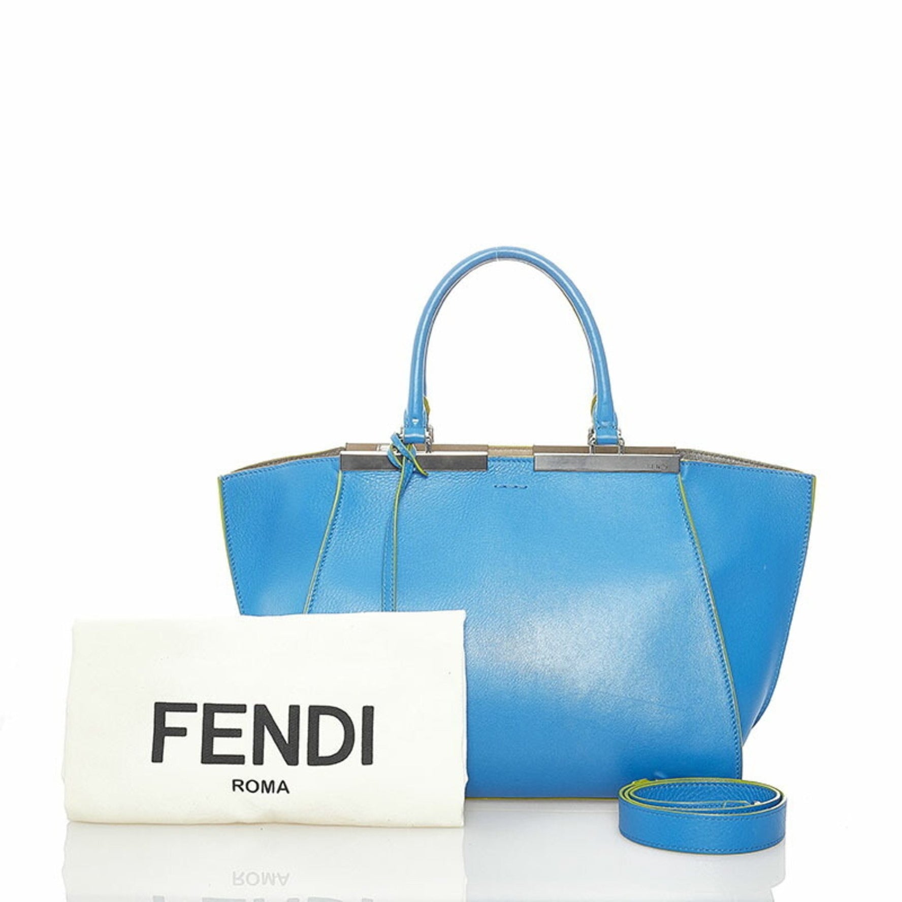 Fendi Troisour handbag shoulder bag leather ladies