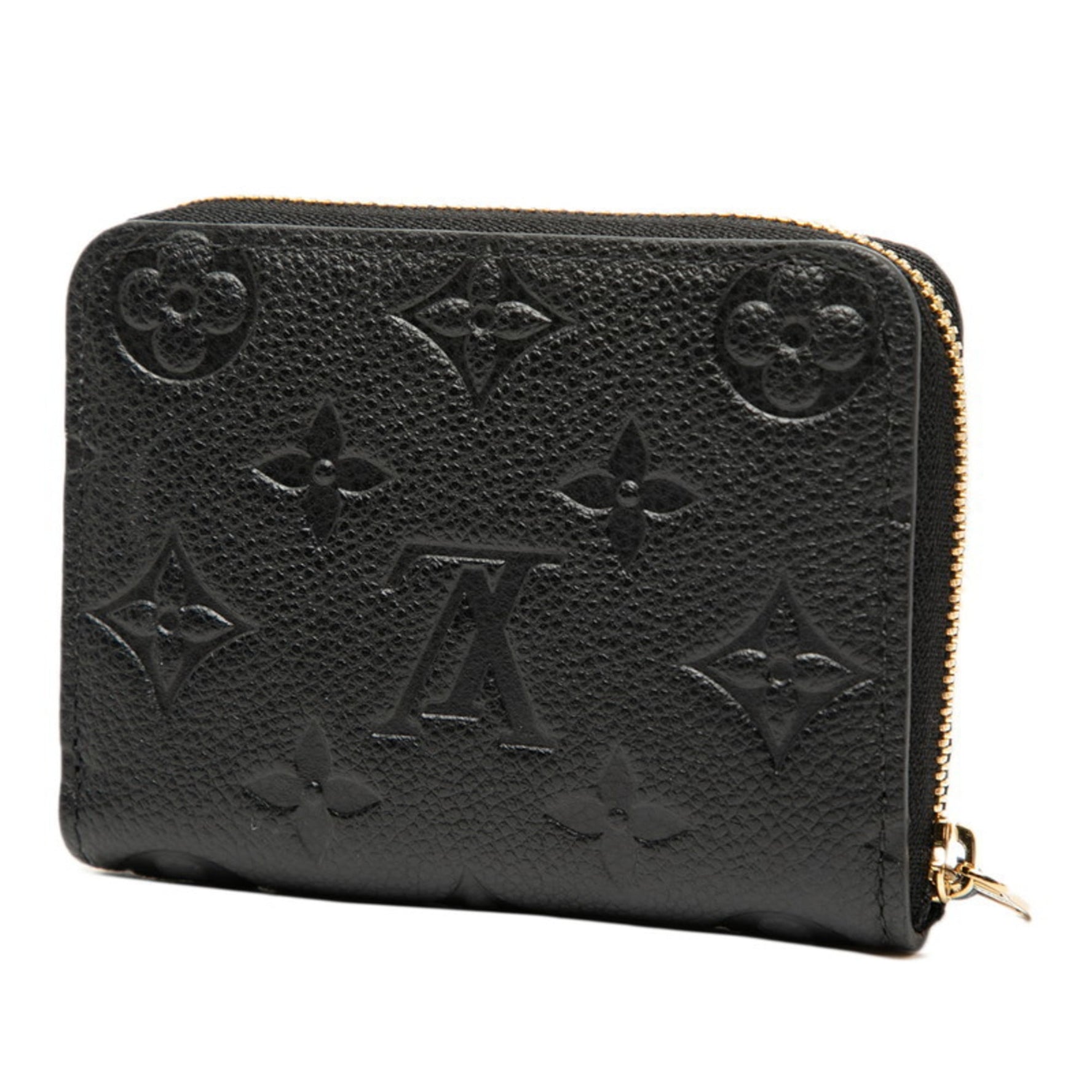 Louis Vuitton Monogram Empreinte Zippy Coin Purse Noir Black Leather LOUIS VUITTON