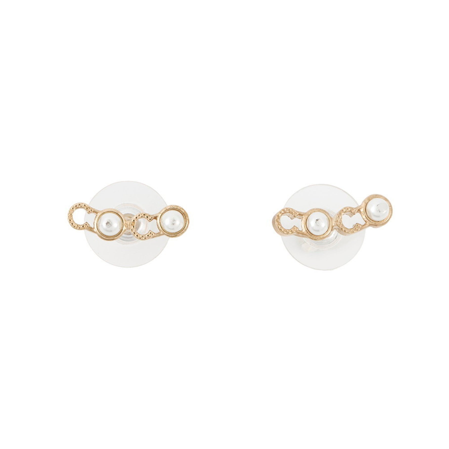 CHANEL COCO Faux Pearl Earrings