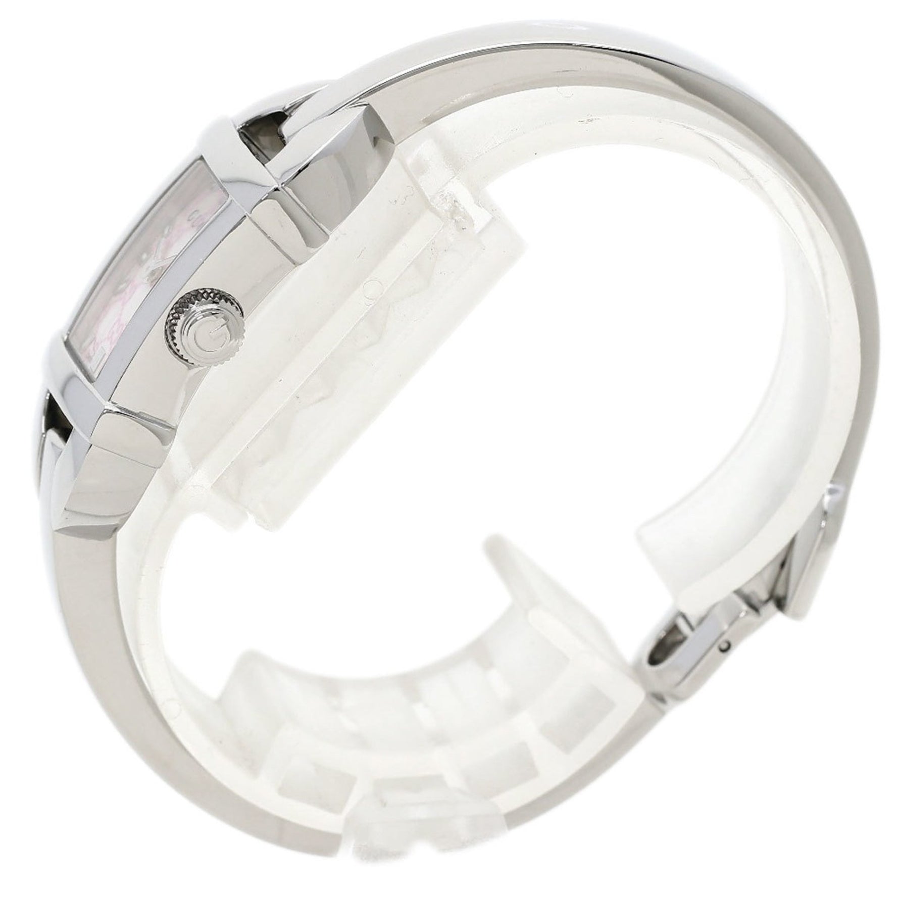 Gucci Square Face Watch Stainless Steel SS Ladies