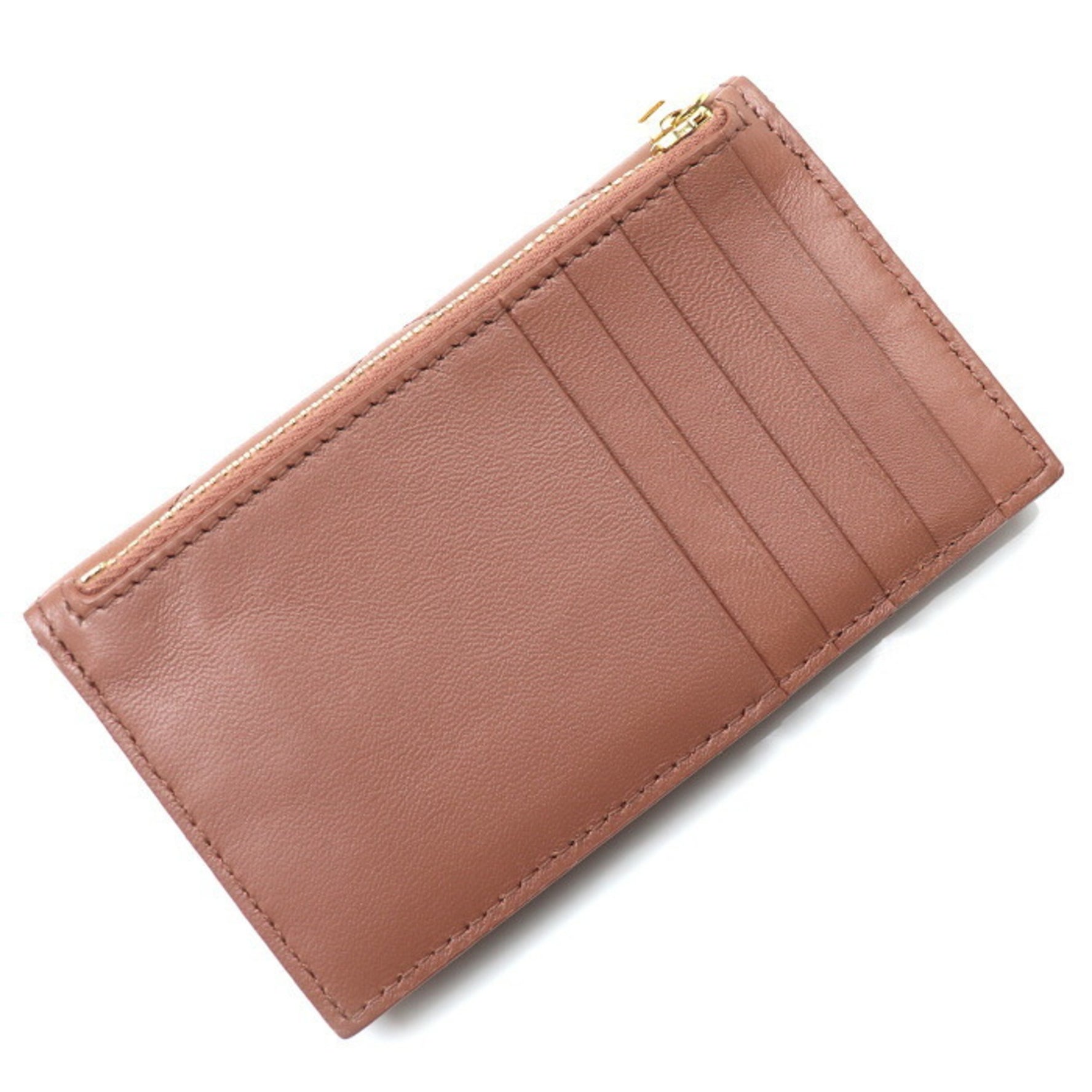 Saint Laurent Cassandra Fragment Flap Card Case BARELY