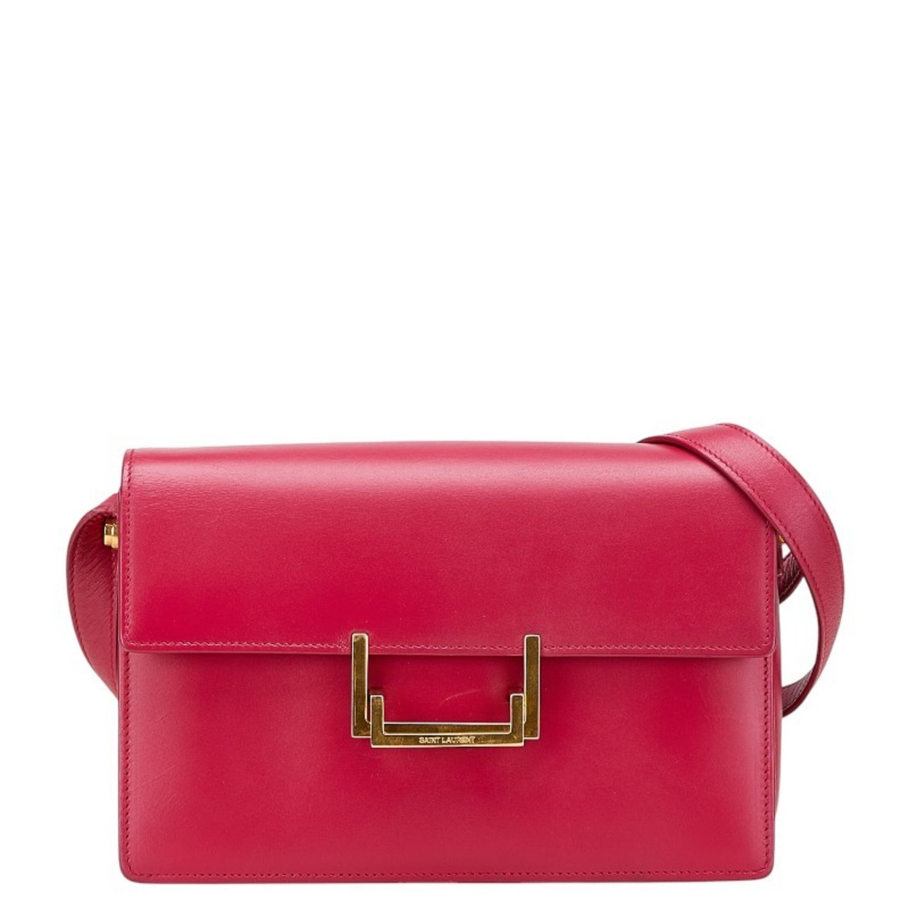 Saint Laurent Classic Lulu Shoulder Bag Gold Leather