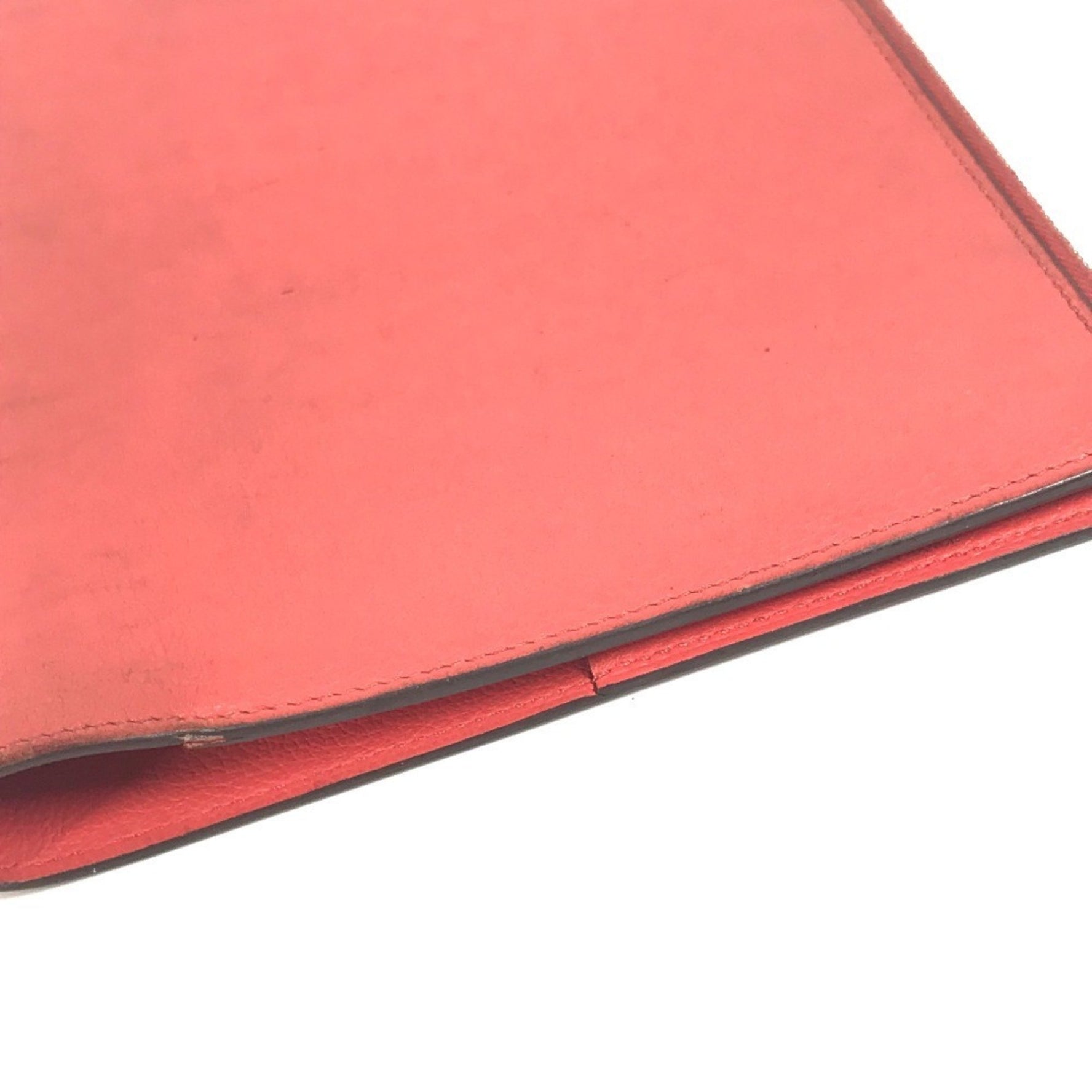 HERMES Stationery Notepad "EA Zip" Memo Cover Case Diary Book Notebook Leather Men's