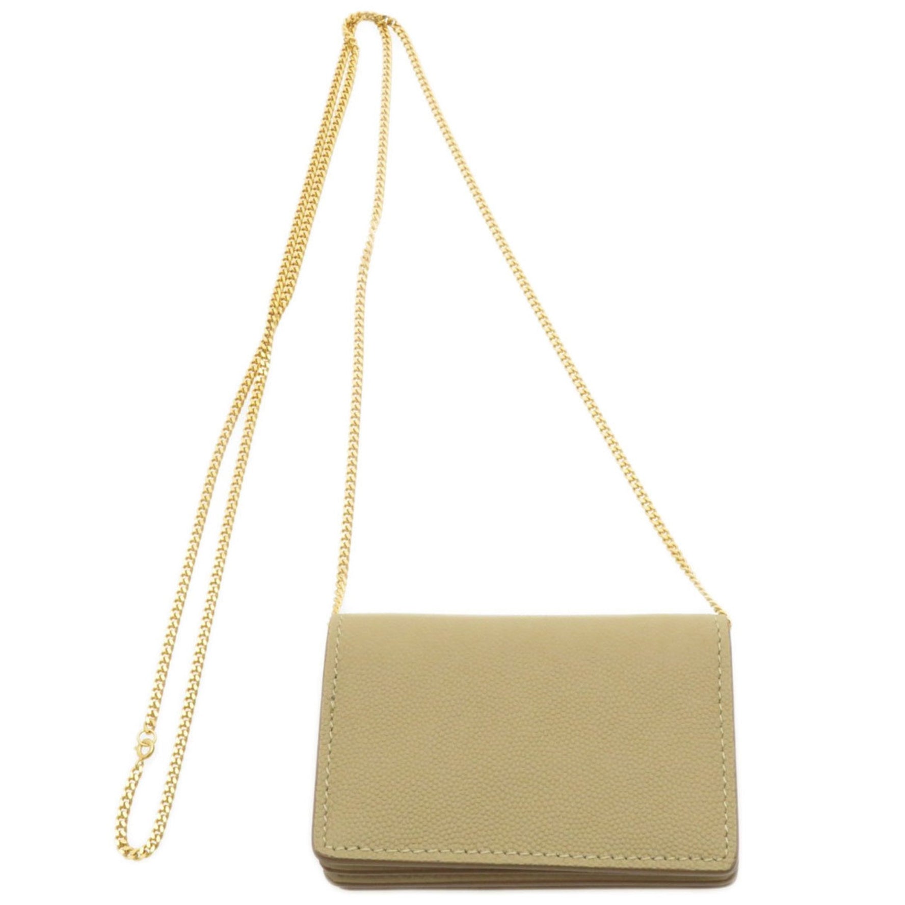 Burberry Coin Chain Wallet Wallet/Coin Case Calf Leather