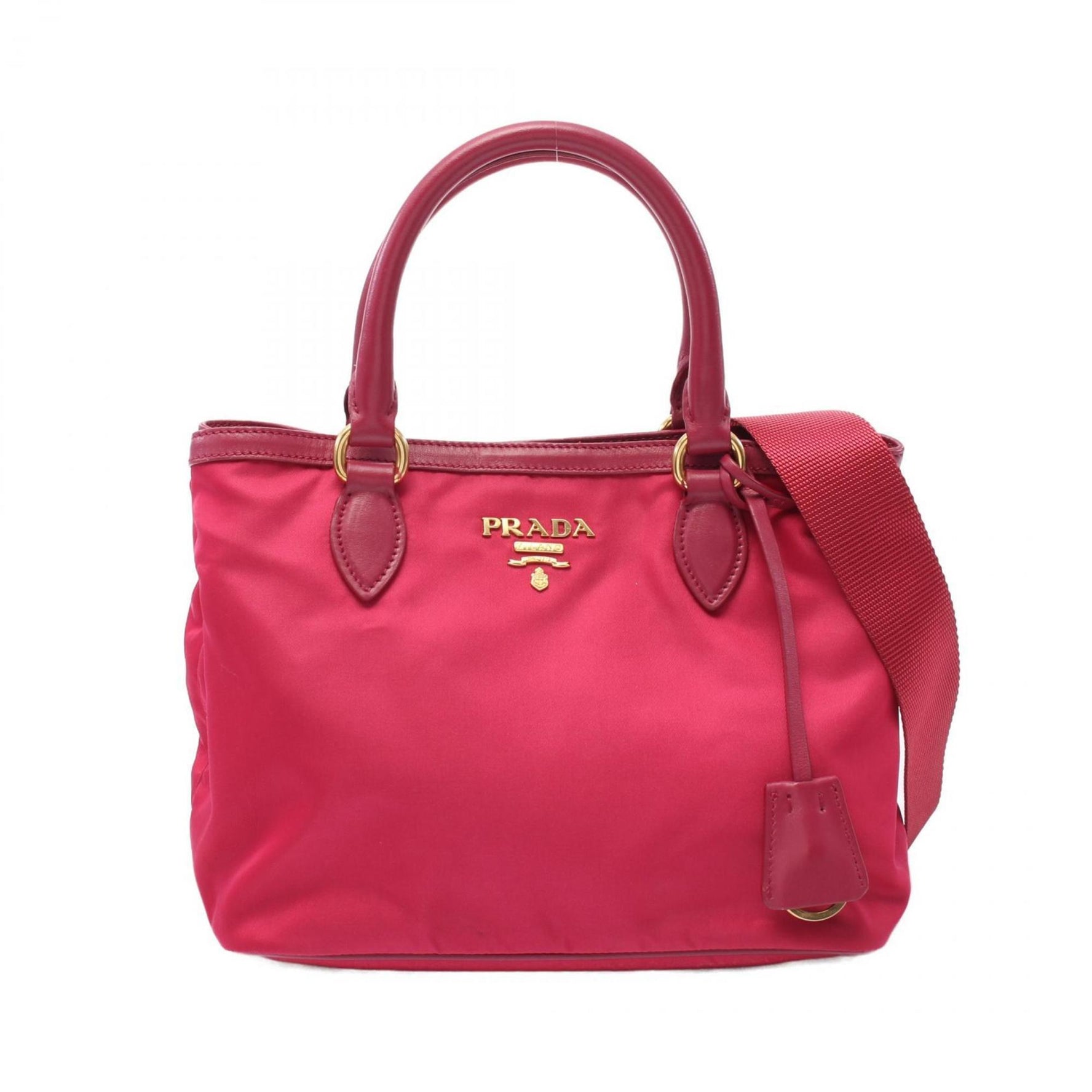 PRADA TESSUTO + SOFT CA handbag nylon leather