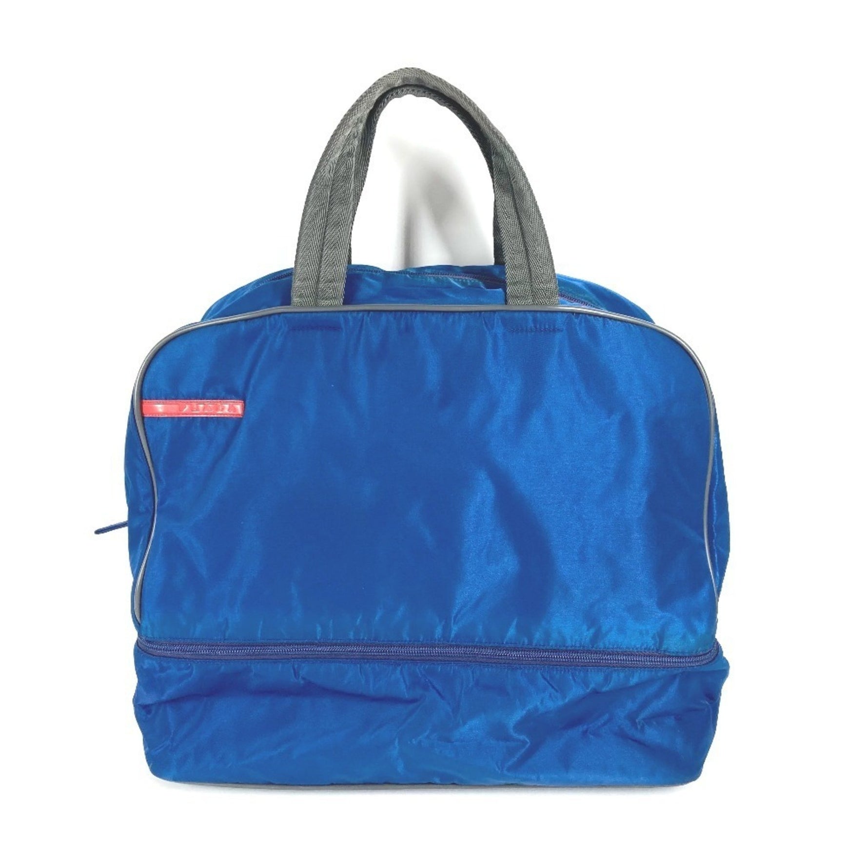 PRADA Sport Logo Travel Bag, Handbag, Boston Nylon, Men's