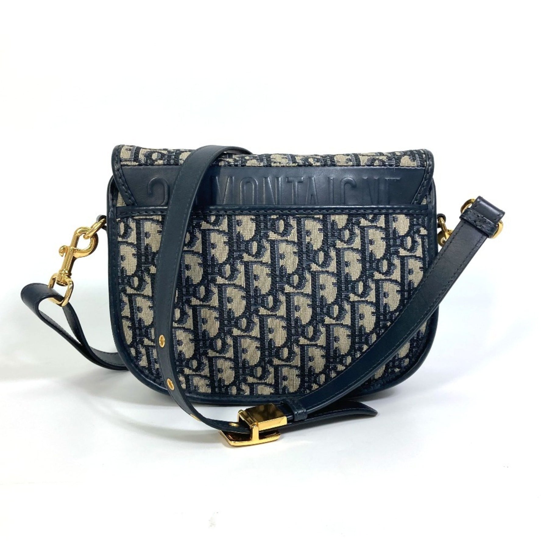 Christian Dior Dior Oblique Bobby Pochette Shoulder Bag in Canvas/Leather