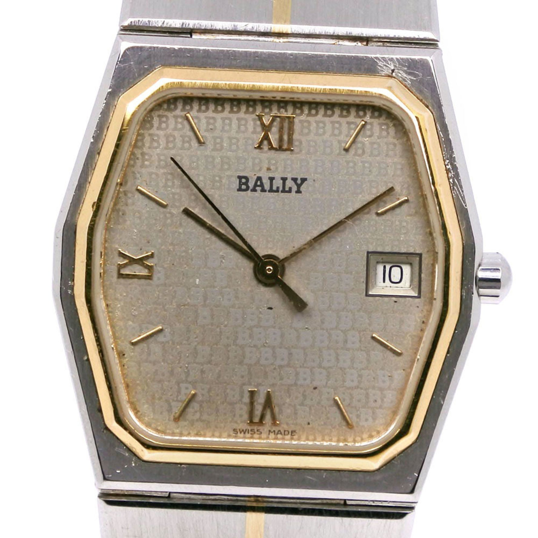 BALLY Watch Stainless Steel Quartz Analog Display Ladies
