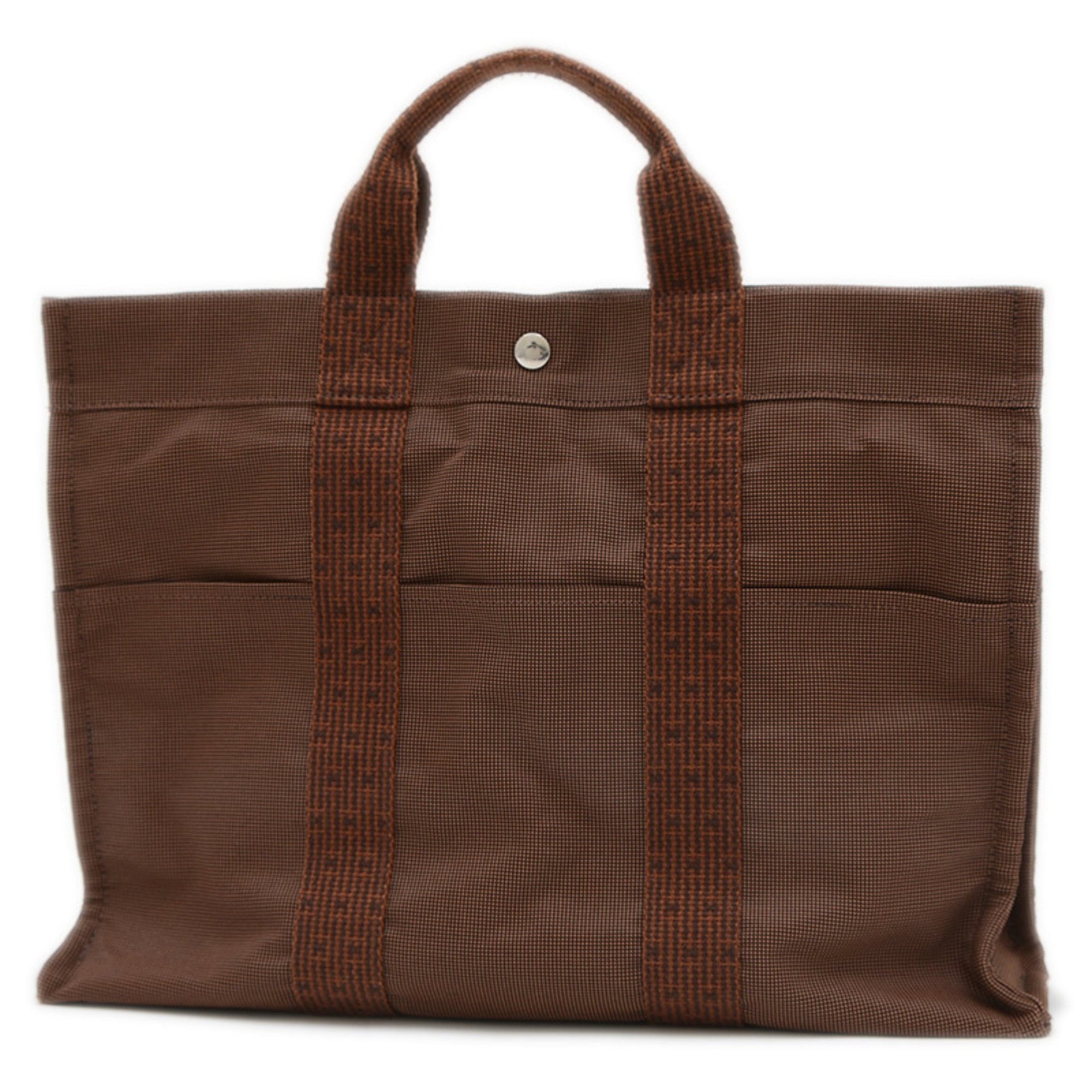 Hermes Hermès Air Line Tote MM Bag Canvas Brown