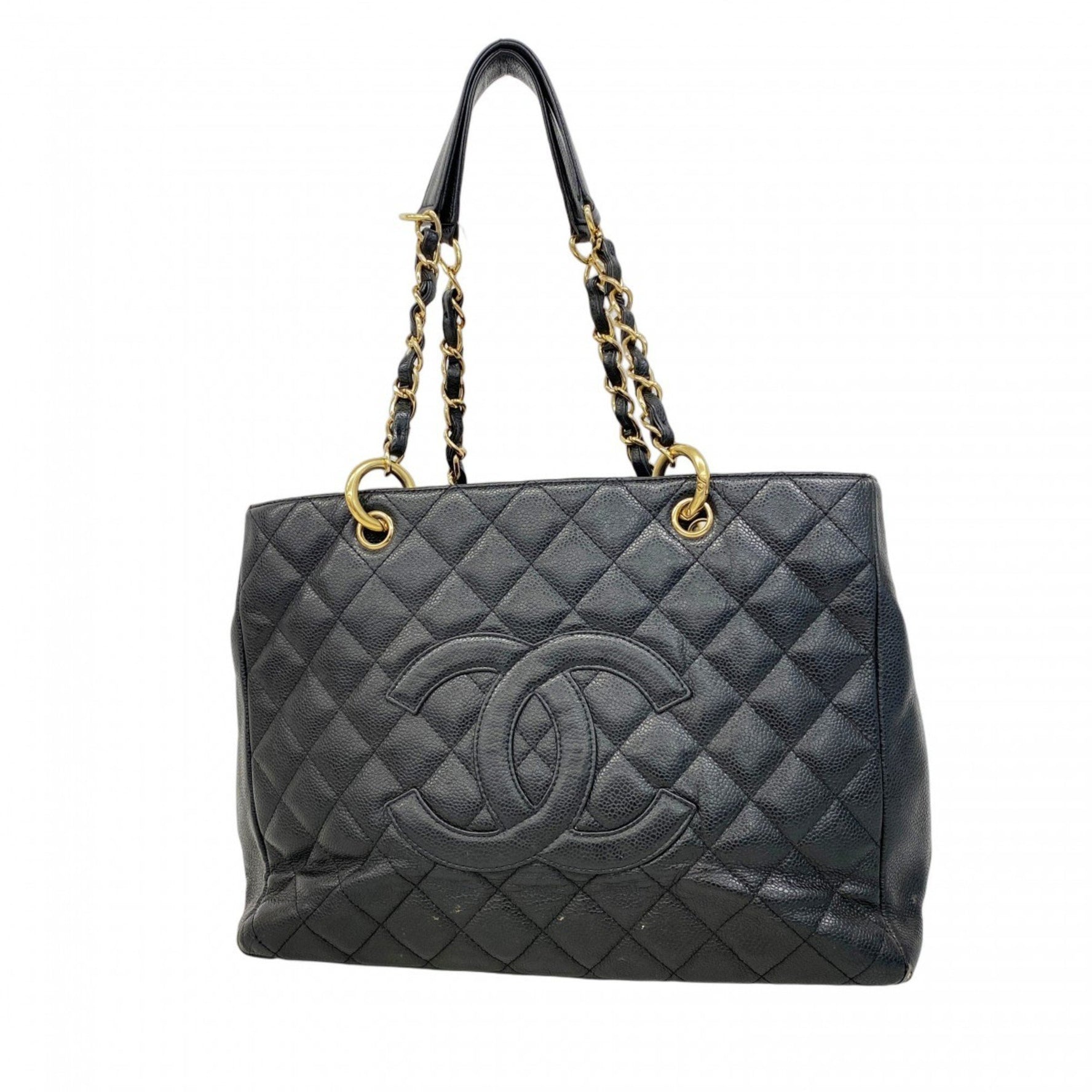 Chanel Matelasse Shoulder Bag with Chain Bag, Caviar Skin