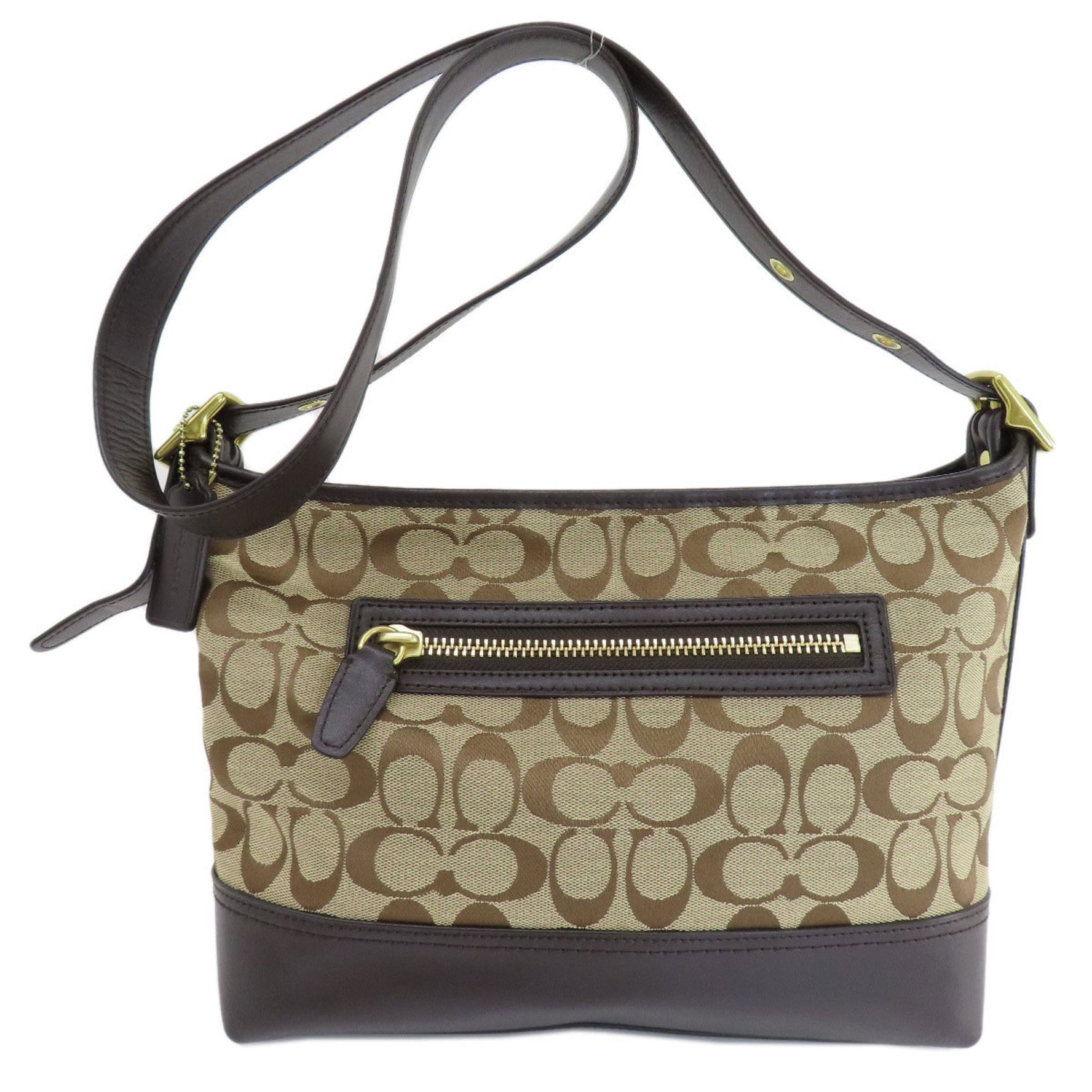 Coach Signature Shoulder Bag Canvas