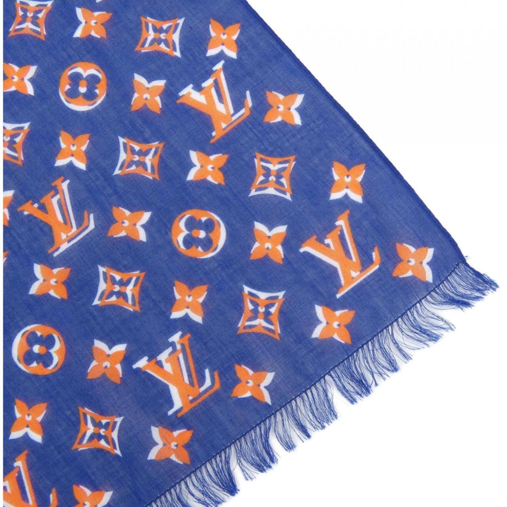 Louis Vuitton Etoile Monogram Taiga Lama Scarf/Stole
