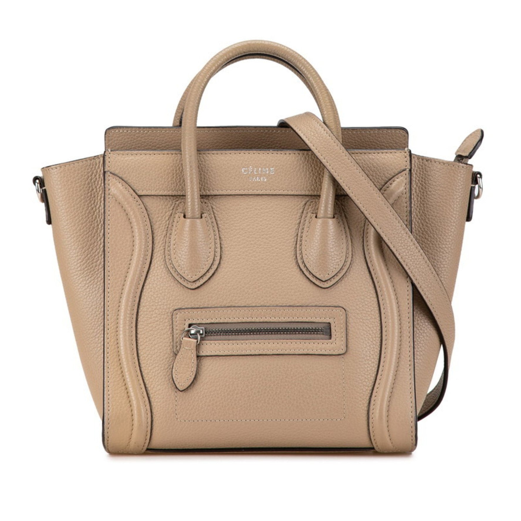 Celine Luggage Nano Shopper Handbag Shoulder Bag Leather