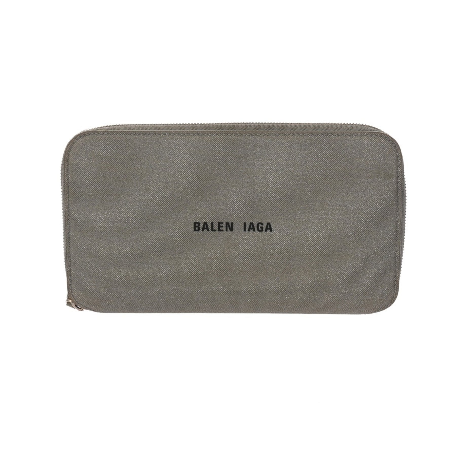 BALENCIAGA Zip-Around Wallet with Hardware, Glitter Material, Long