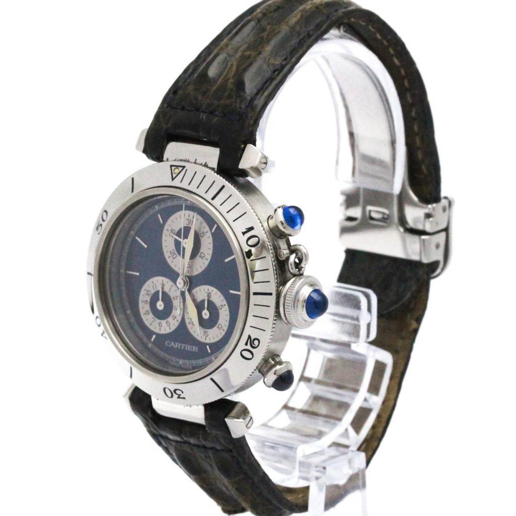 CARTIER Pasha Chronoreflex Steel Quartz Unisex Watch W31008H2