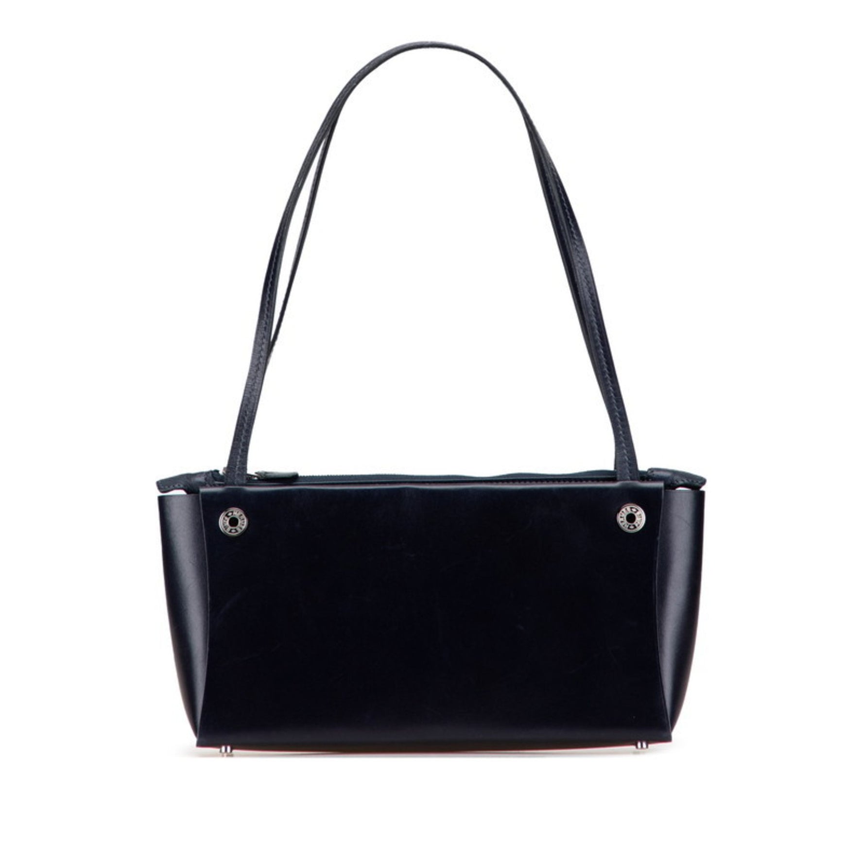 Hermès Inbox Handbag, Blue with Silver Hardware, Box Calf Leather, HERMES