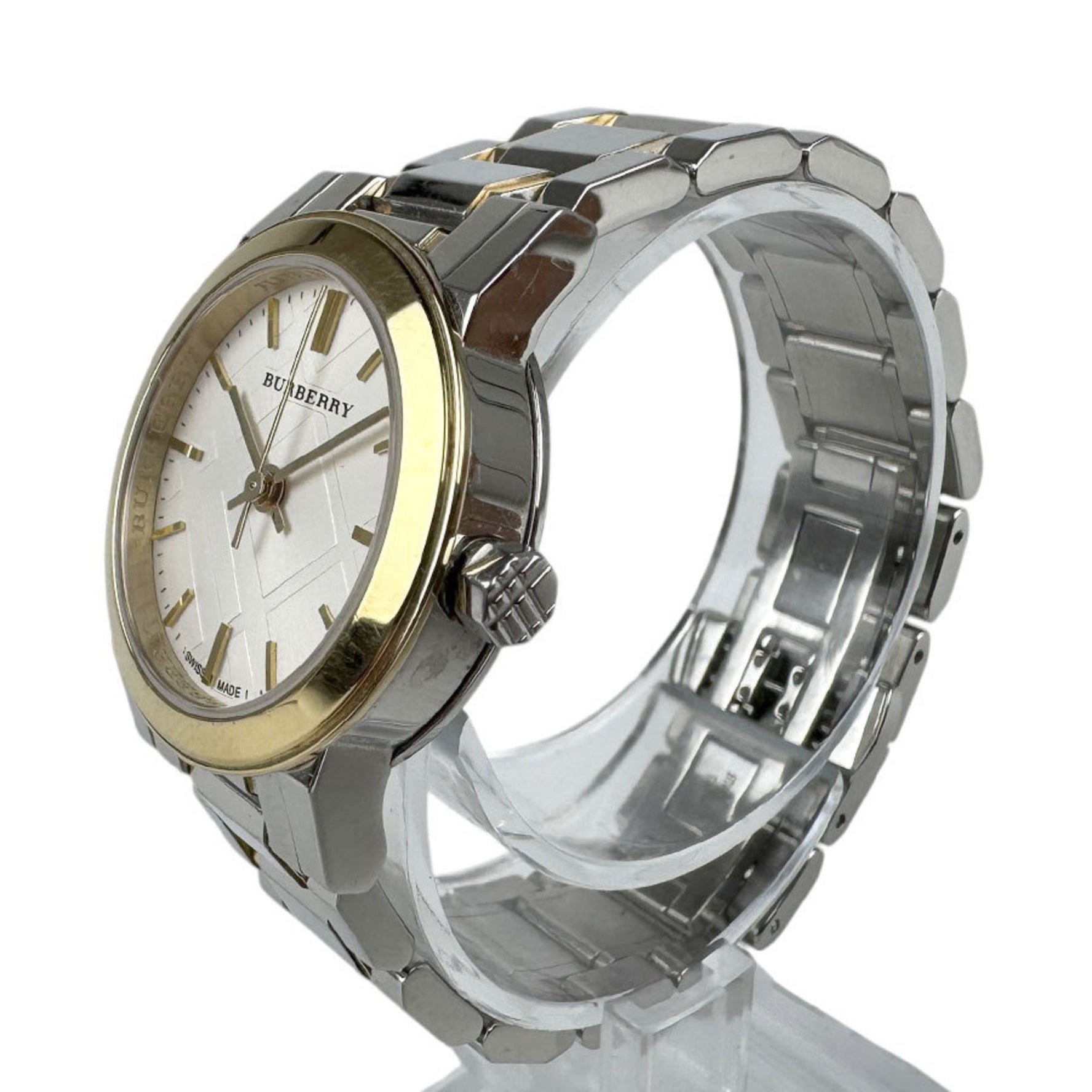 Burberry Watch The City Stainless Steel Silver x Gold Quartz