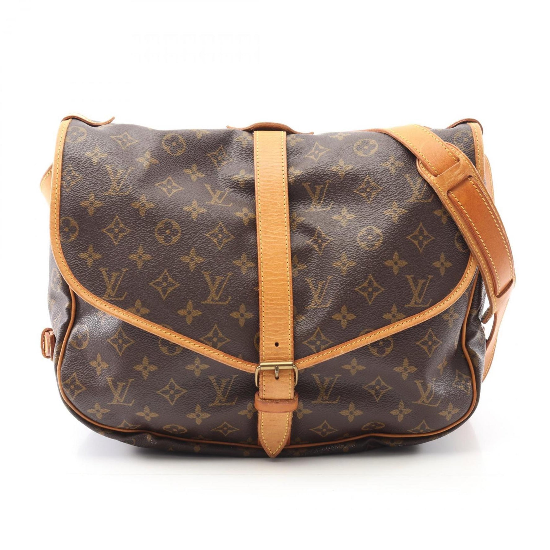 Louis Vuitton Saumur 35 Shoulder Bag, Coated Canvas and Leather, Monogram