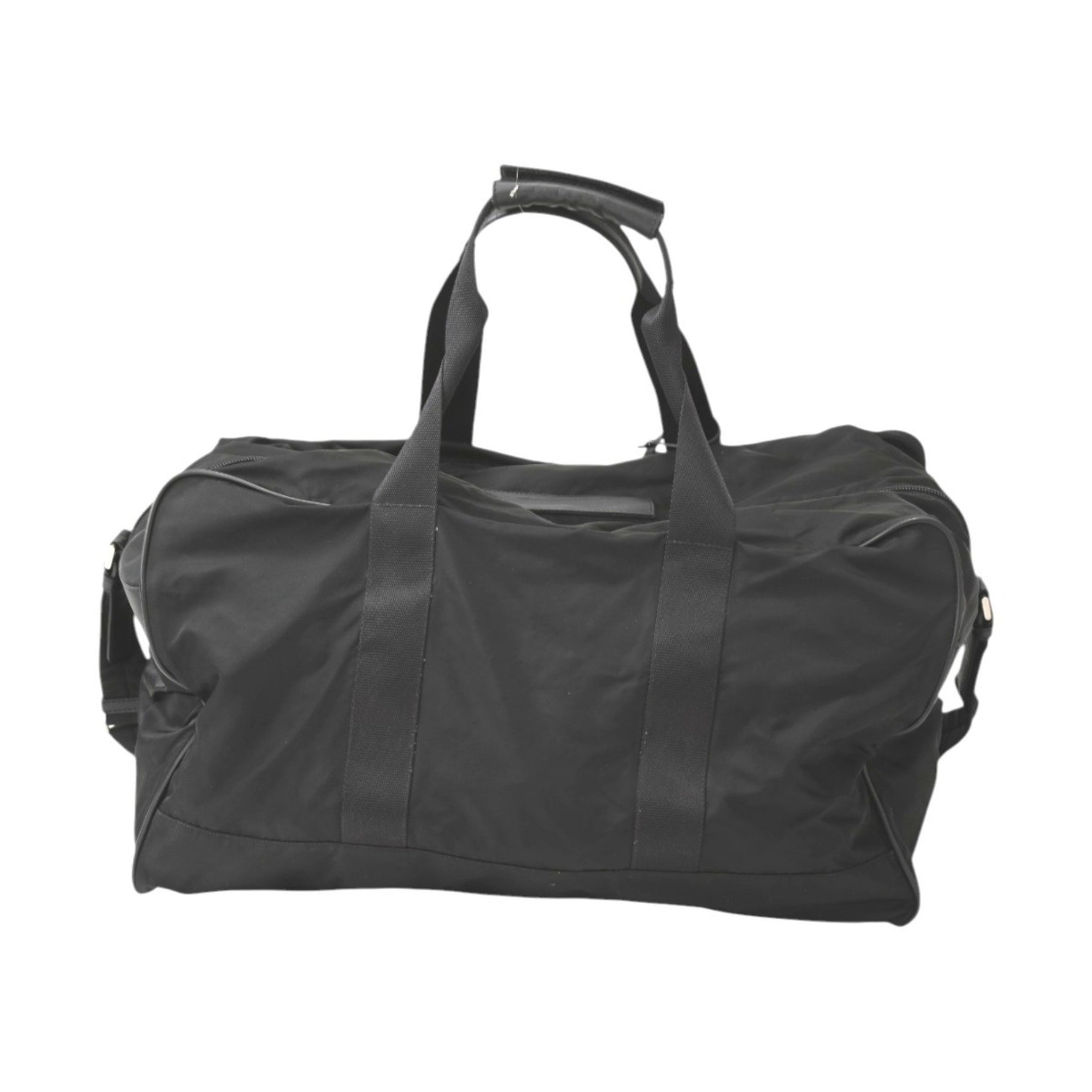PRADA Boston bag, nylon, travel one-shoulder black