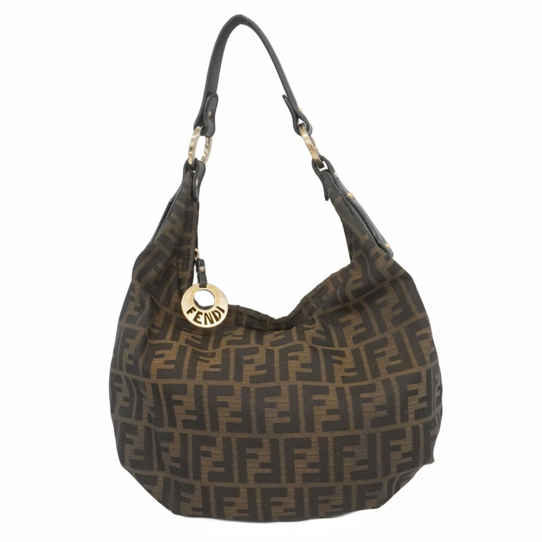 Fendi Zucca Nylon Canvas Shoulder Bag