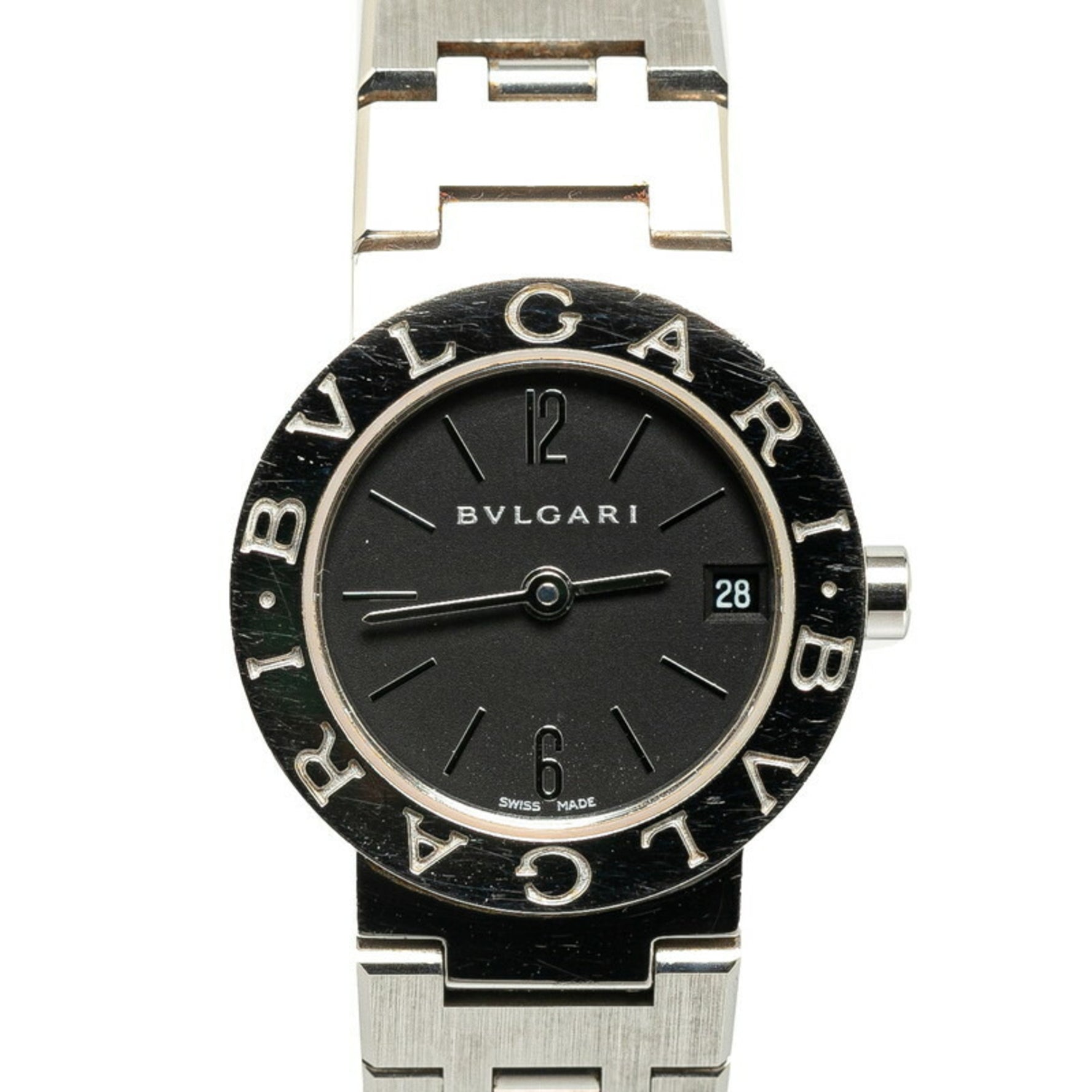 BVLGARI Watch Quartz Black Dial Stainless Steel