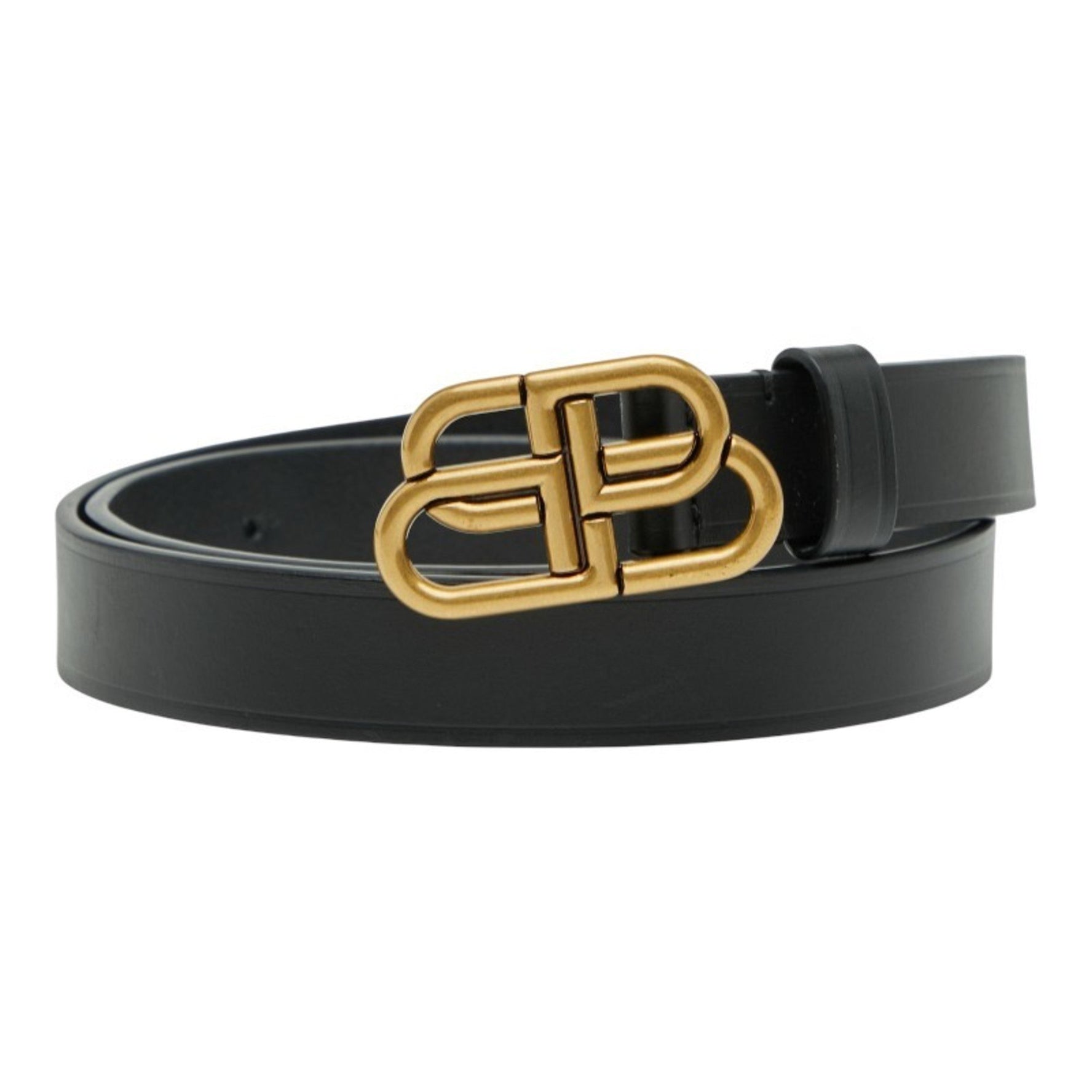 Balenciaga BB Thin Belt, Size 75, Leather