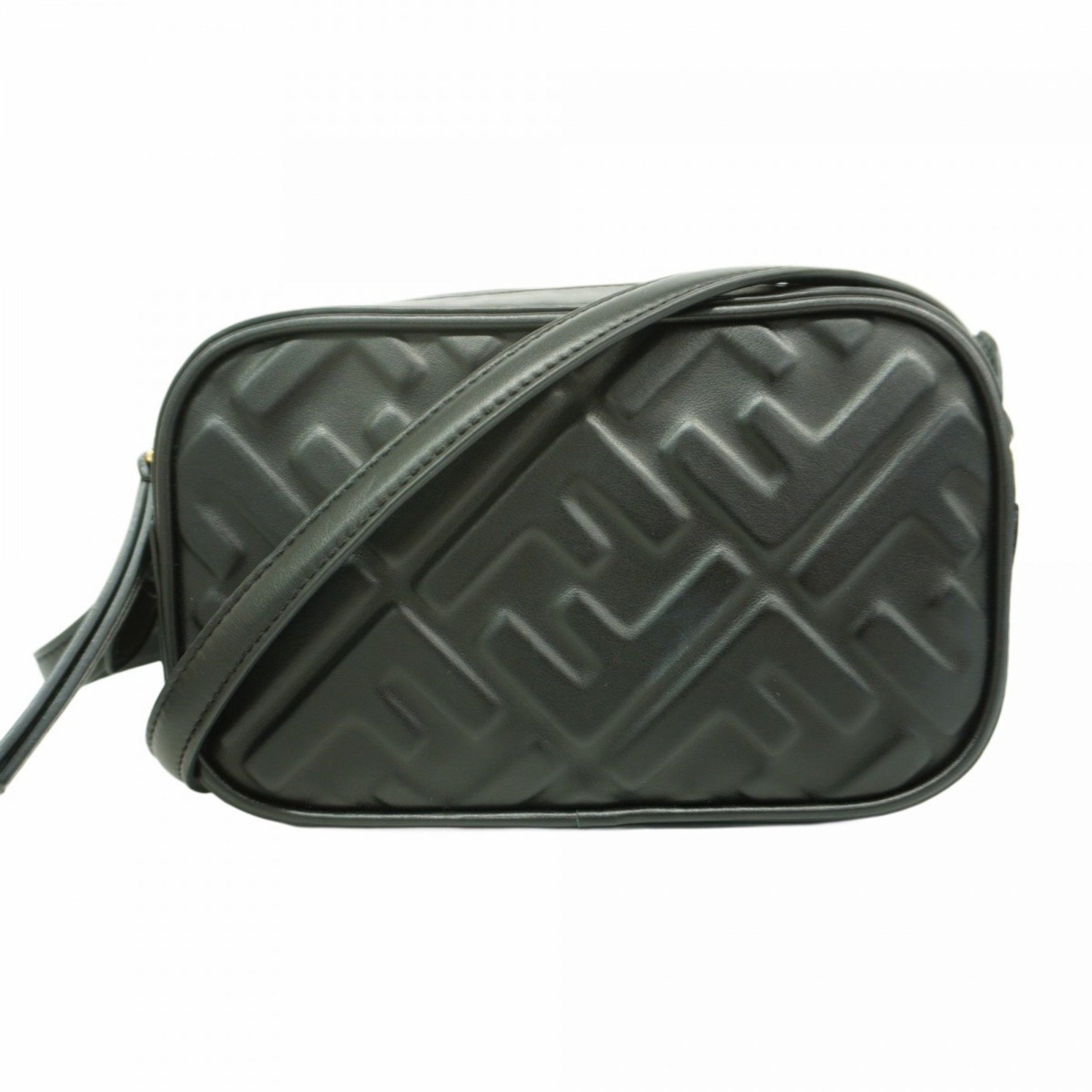 Fendi Embossed Leather Shoulder Bag