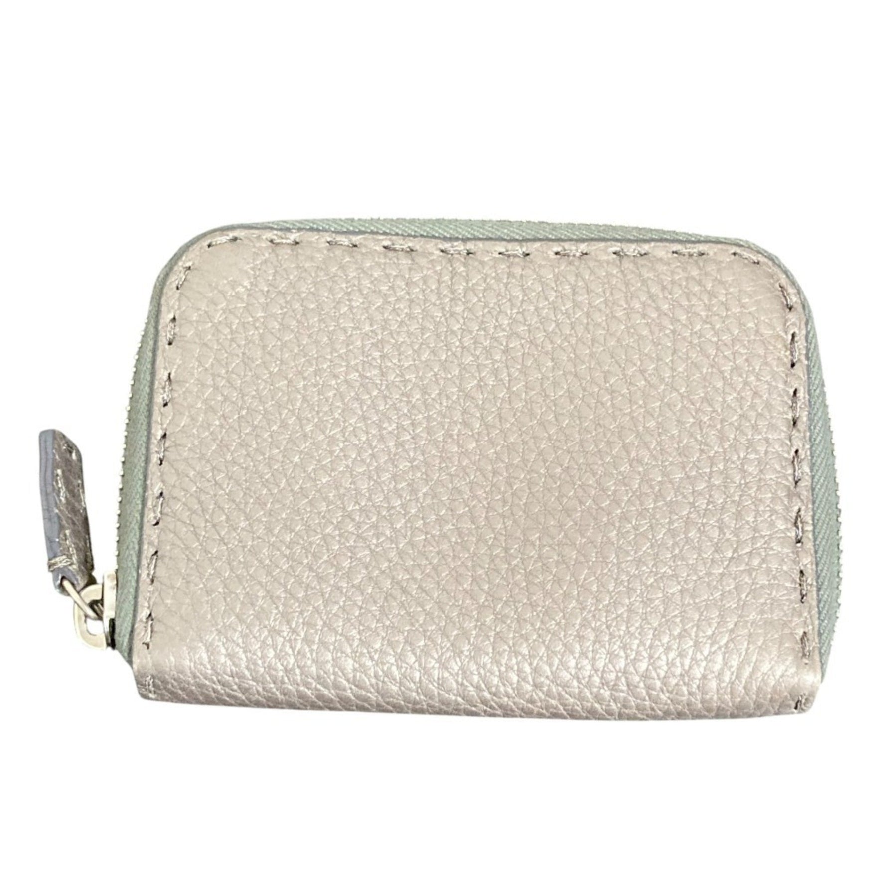 FENDI Selleria Leather Compact Wallet